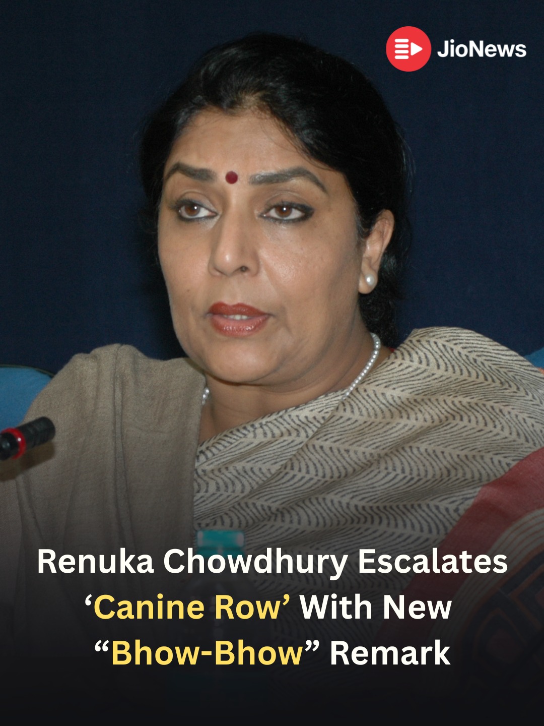 JioNews - Congress MP Renuka Chowdhury has intensified the ongoing ...