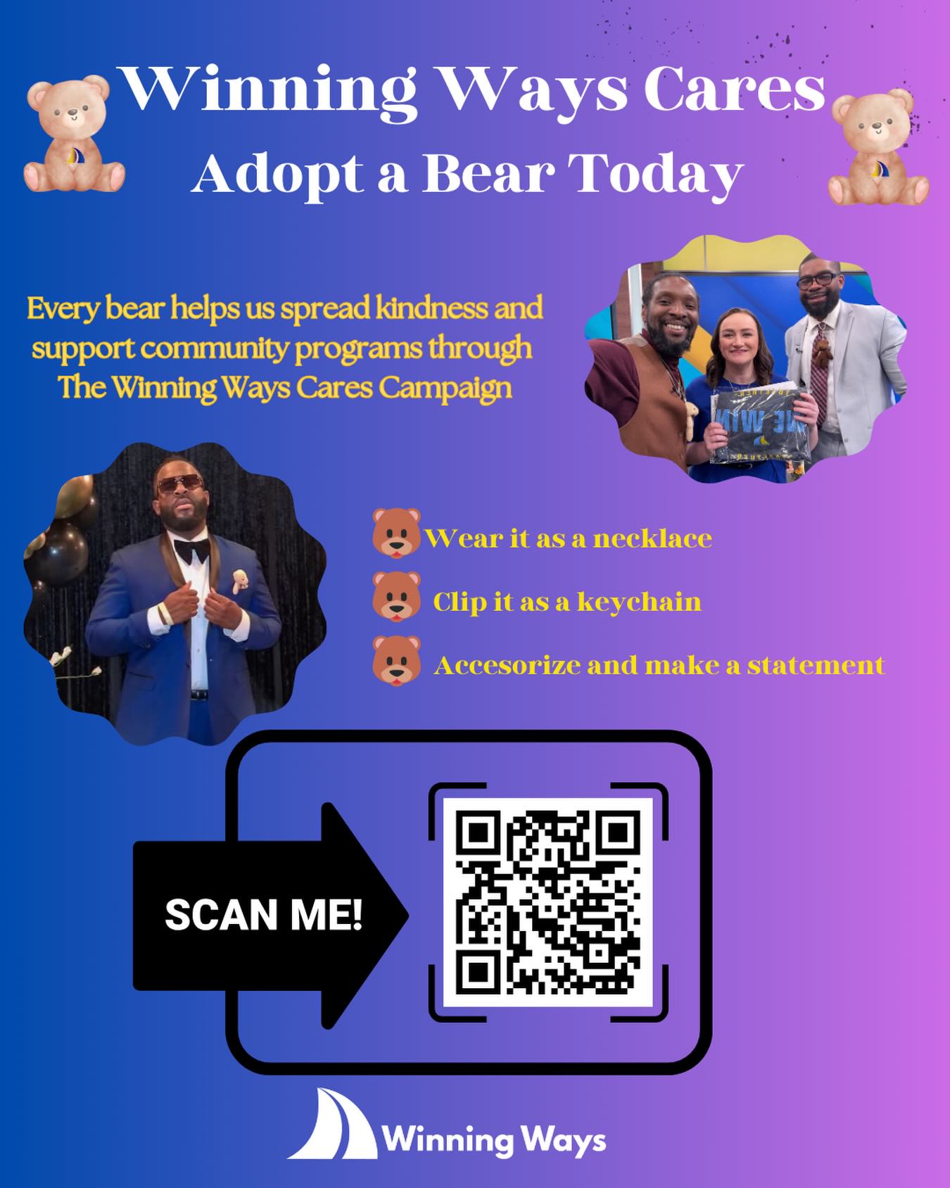 Winning - The “Together We Win” Bear Campaign is rooted in compassion ...