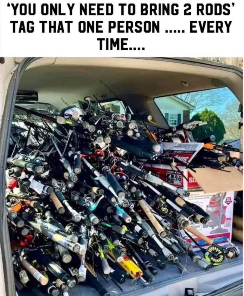 Air - “Just bring 2 rods on the fly in fishing trip”, they said…. 🎒 ...