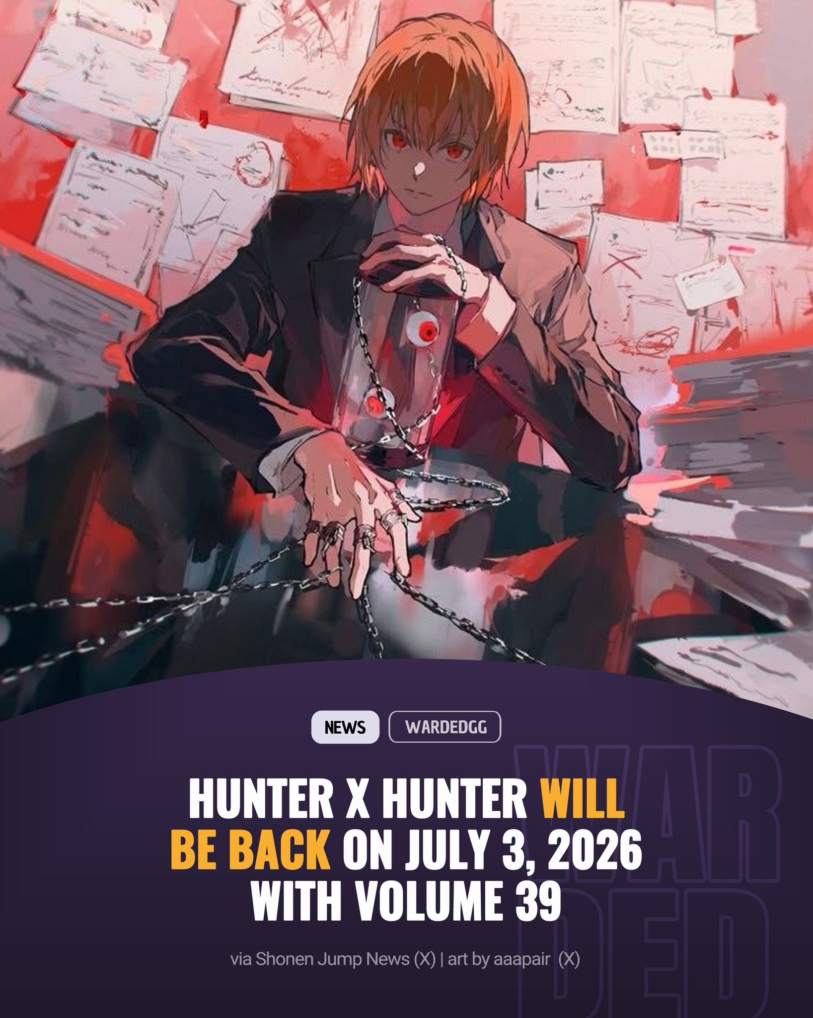 Hunter x Hunter is coming back in 2024! Creator Yoshihiro Togashi
