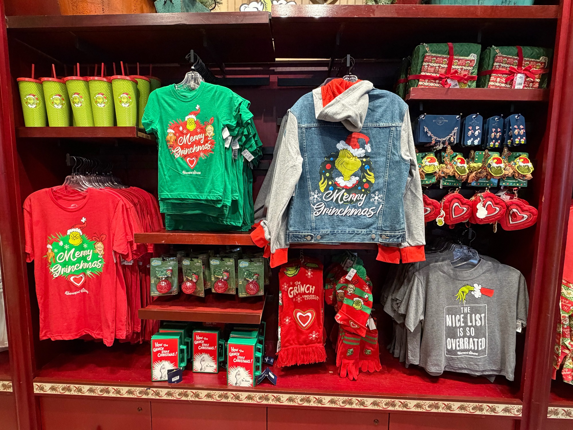 New Grinchmas Holiday merchandise is now available. #UniversalOrlando