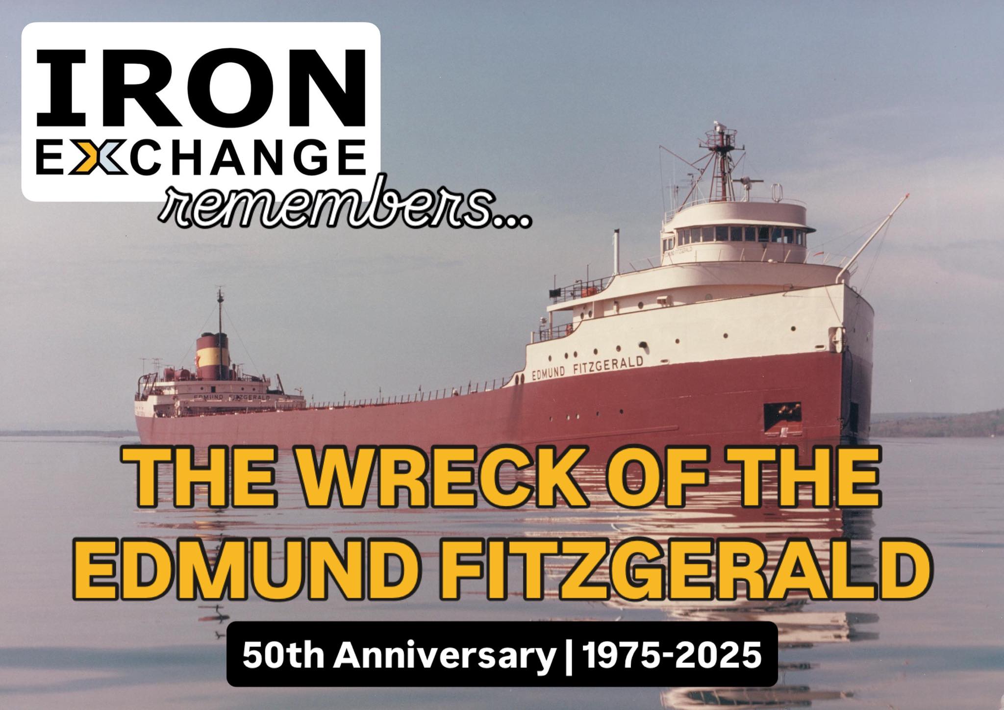 Iron - 🌊 Fifty years ago today, the Edmund Fitzgerald was transporting ...