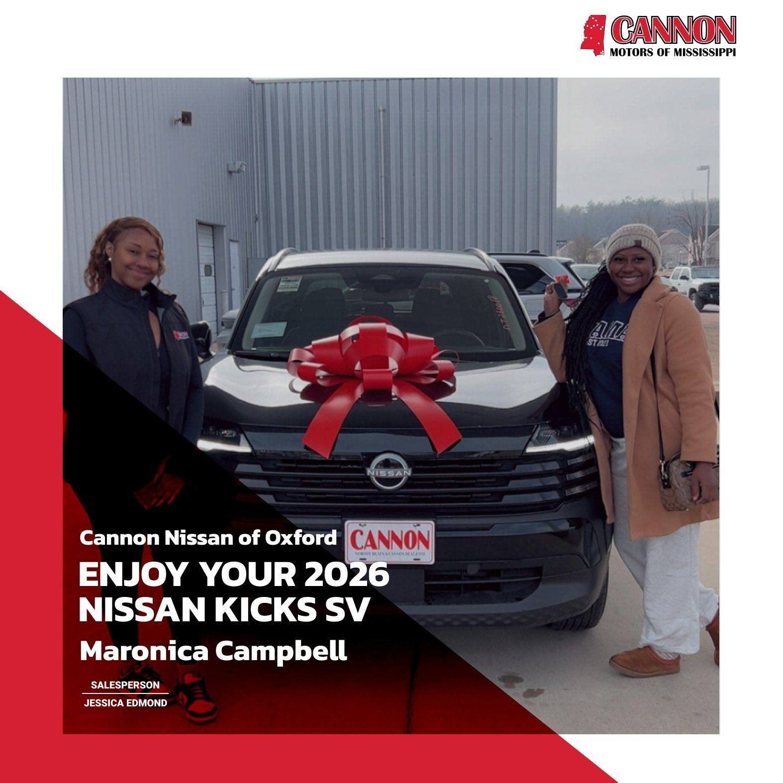 🎉 Congratulations to Maronica... - Cannon Nissan of Oxford | Facebook
