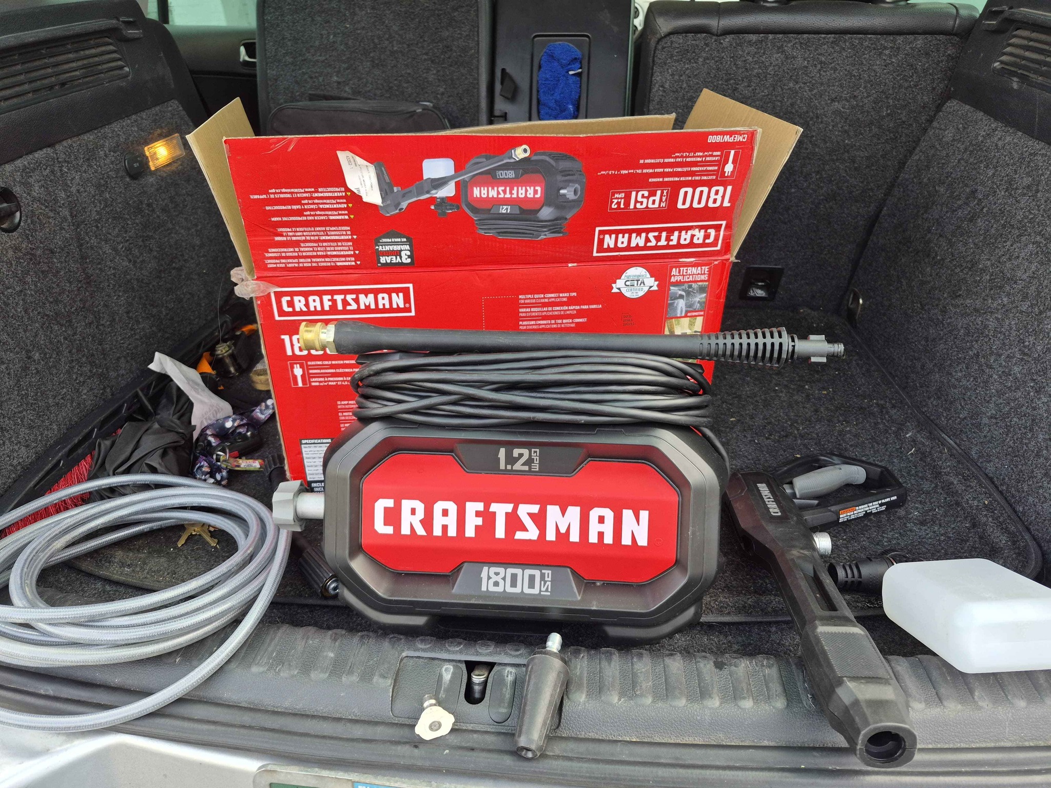 CRAFTSMAN 1800 PSI Electric Pressure Washer - Like New! - Pressure ...