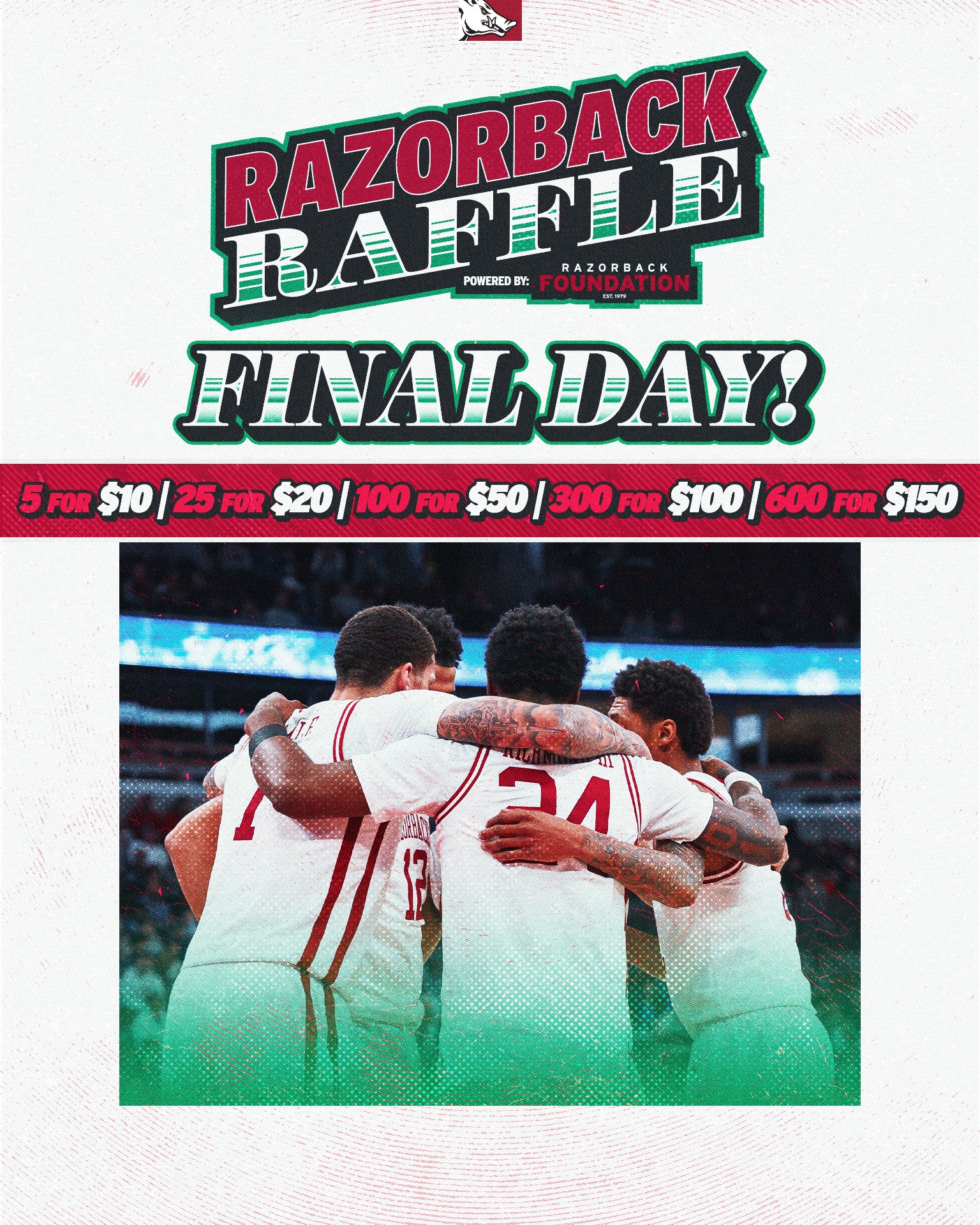 🚨 Raffle Last Call — get your... - Arkansas Razorbacks | Facebook