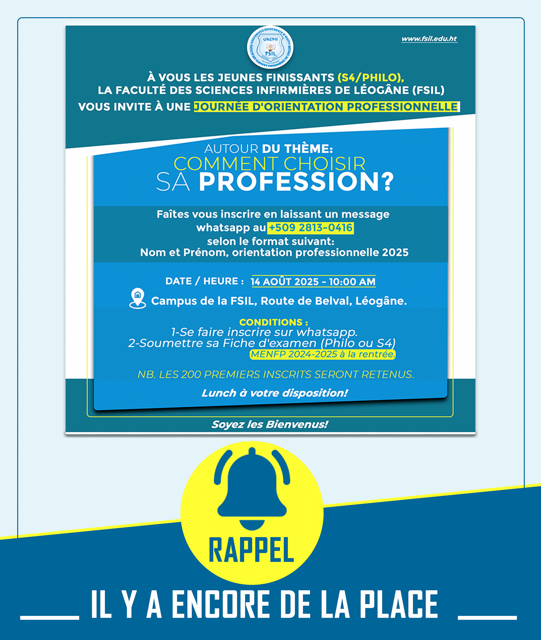 Faculté des Sciences Infirmières de Léogane - FSIL | Port-au-Prince