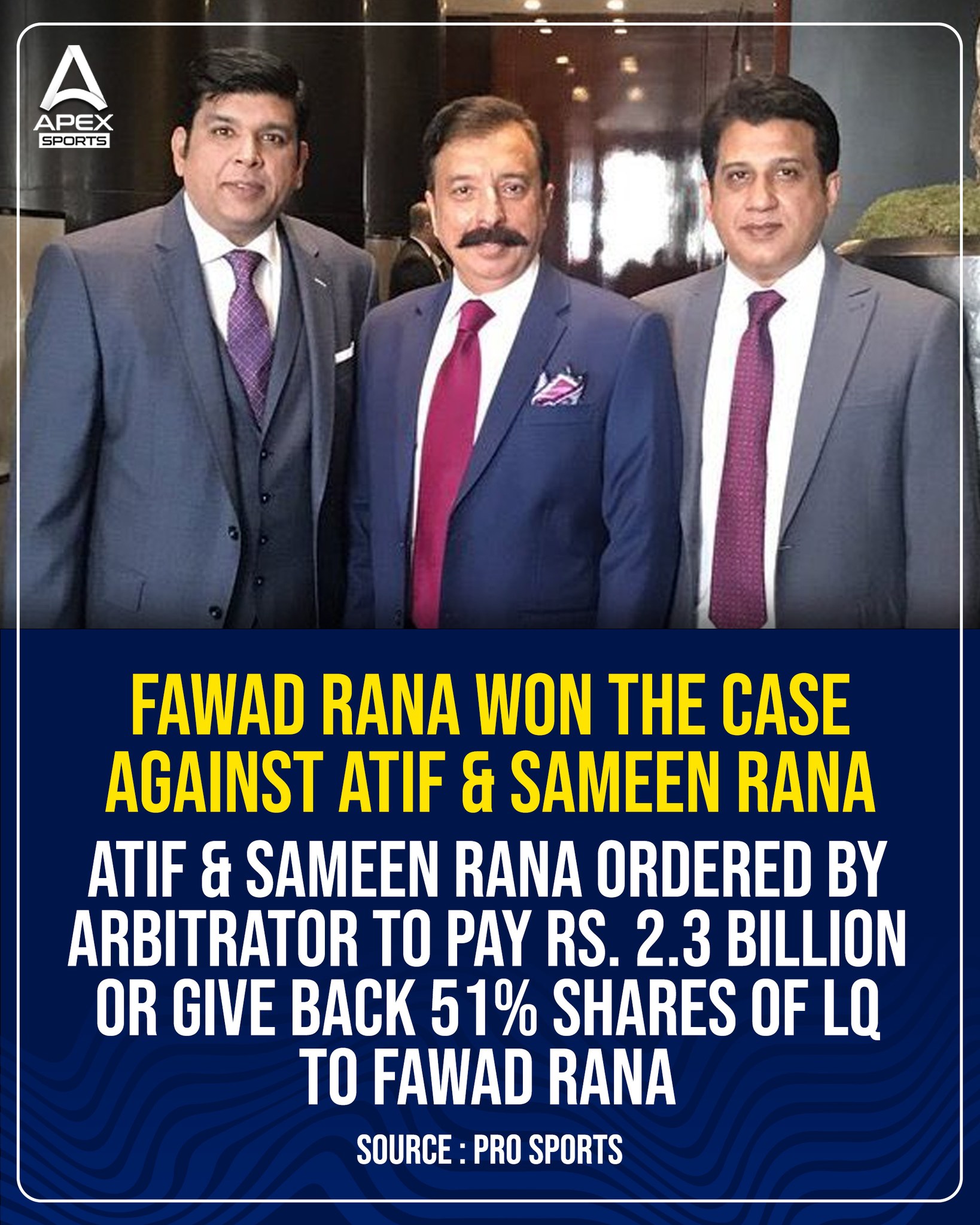Apex Sports - Fawad Rana is back with Lahore Qalandars!... | Facebook