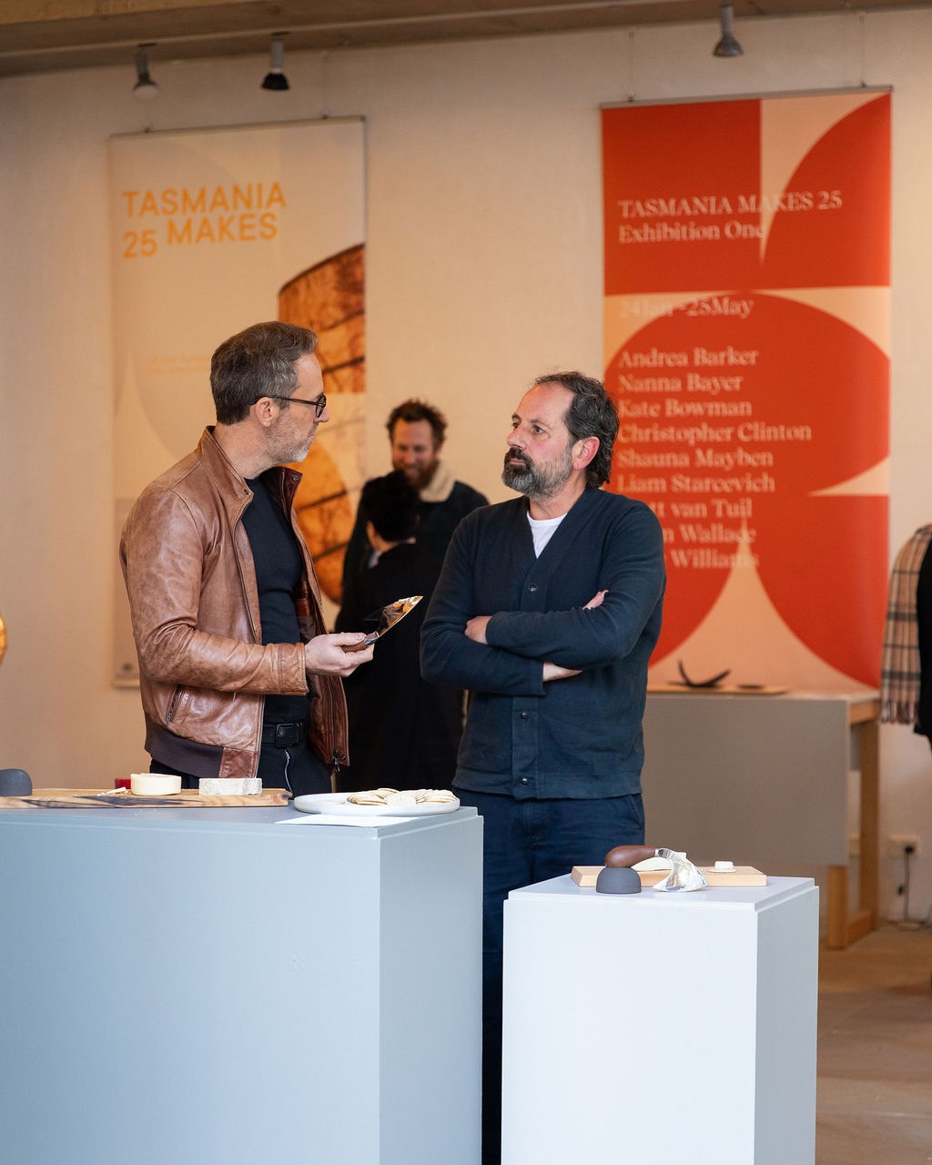Design Tasmania - Curator Zoe Rimmer and daughter Eve Plank. Photo by ...