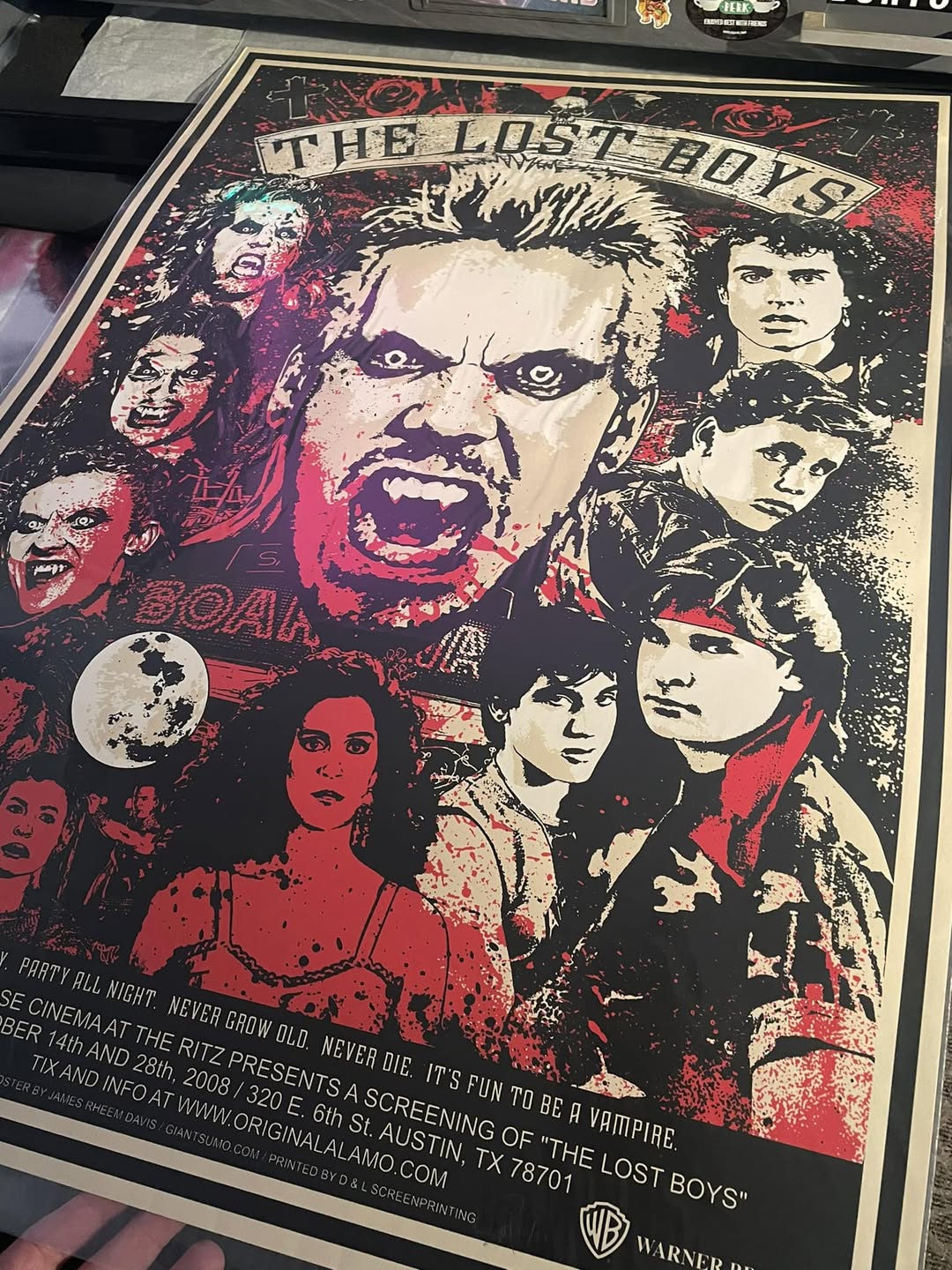 Check out this Lost Boys vampire print. The Lost Boys merchandise