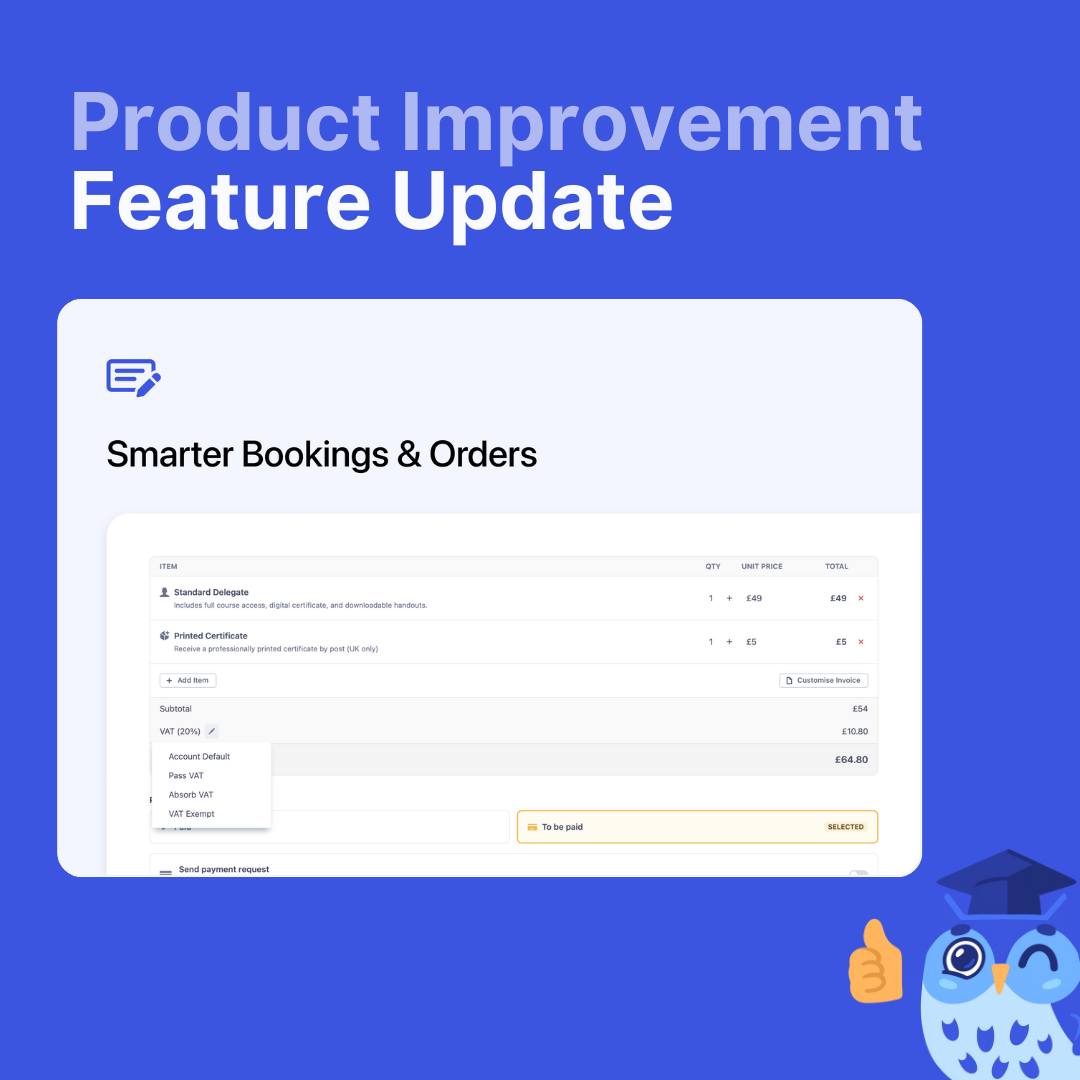 Cademy - The Booking & Order sidesheet has been redesigned 🎉 It now ...