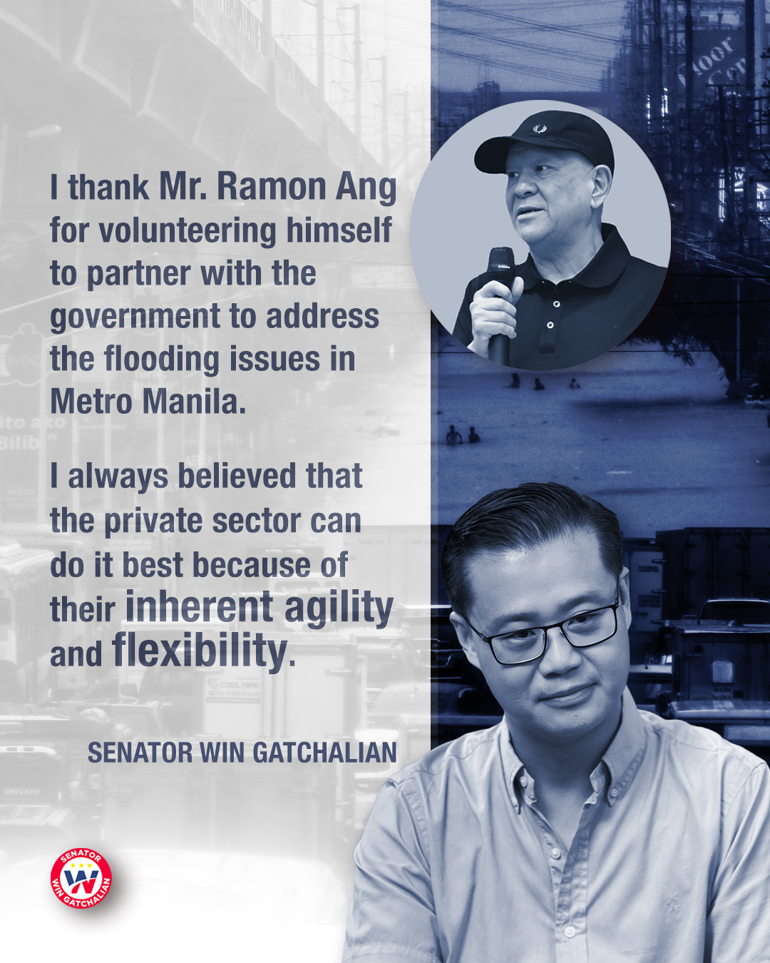 I thank Mr. Ramon Ang for... - Senator Win Gatchalian | Facebook