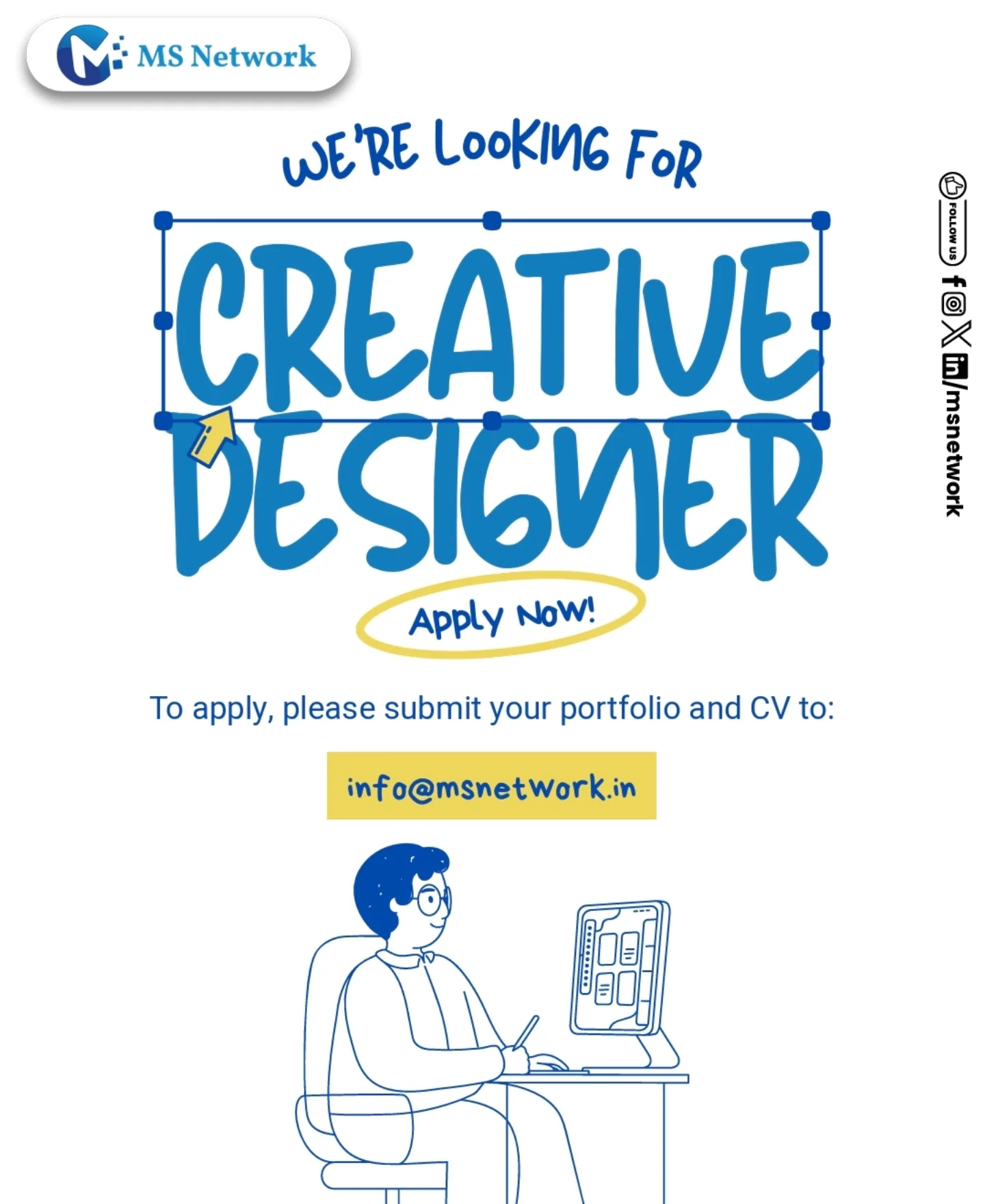 MS Network - Hiring for Creative Designer 🎨 *Job... | Facebook