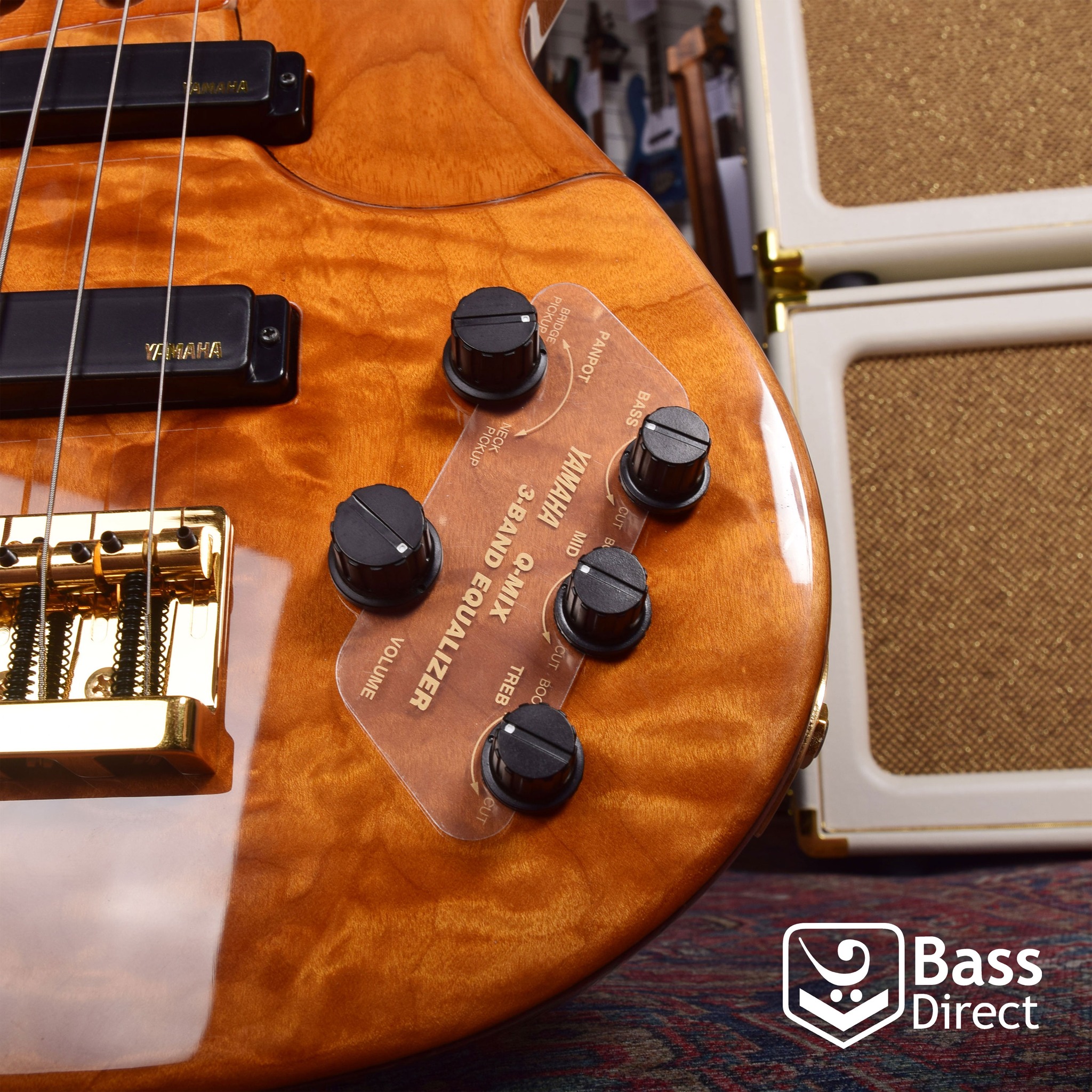 Yamaha TRB JP2! This 6-string amber beauty is the bass of choice