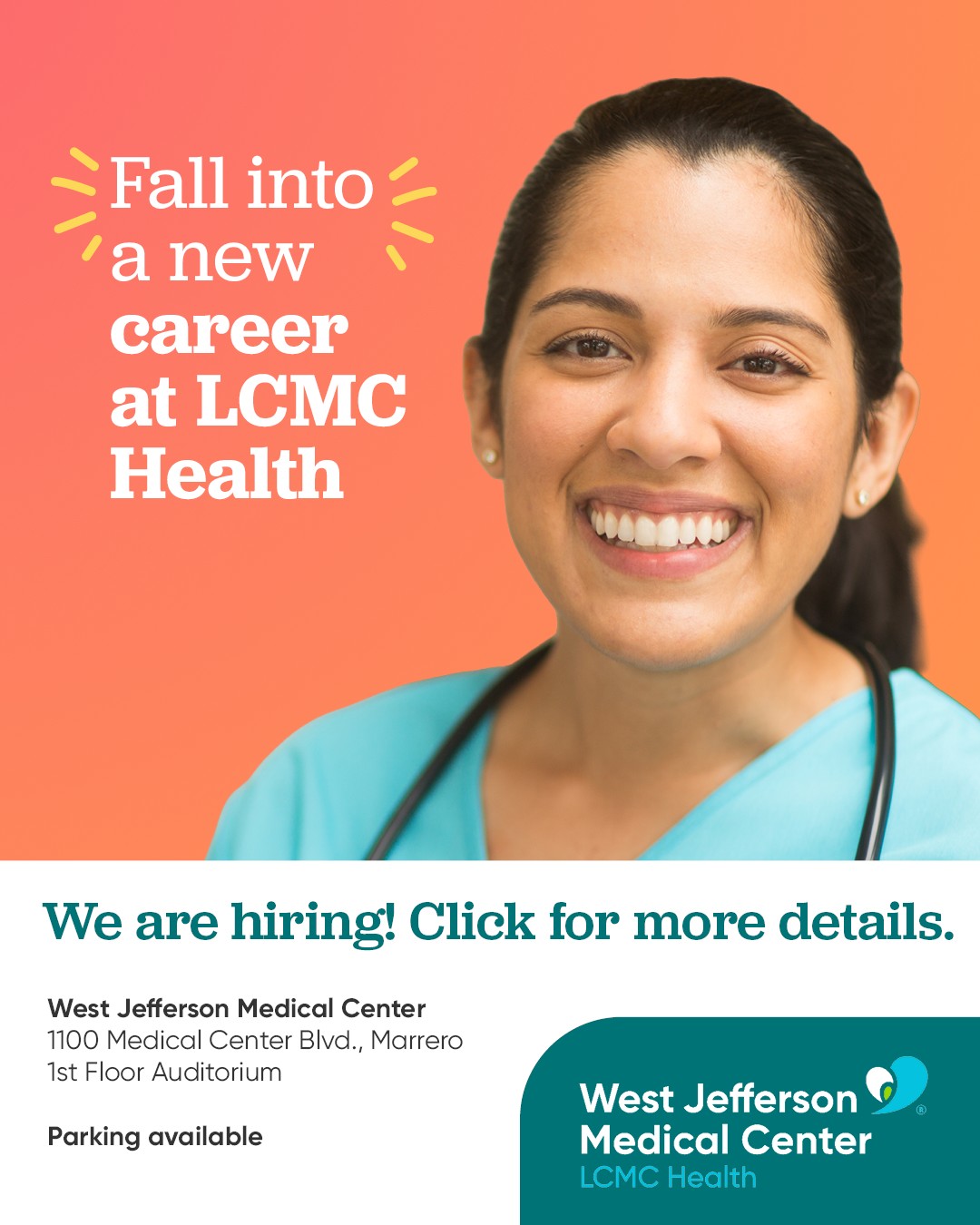 Our Fall Recruitment Event... - West Jefferson Medical Center | Facebook