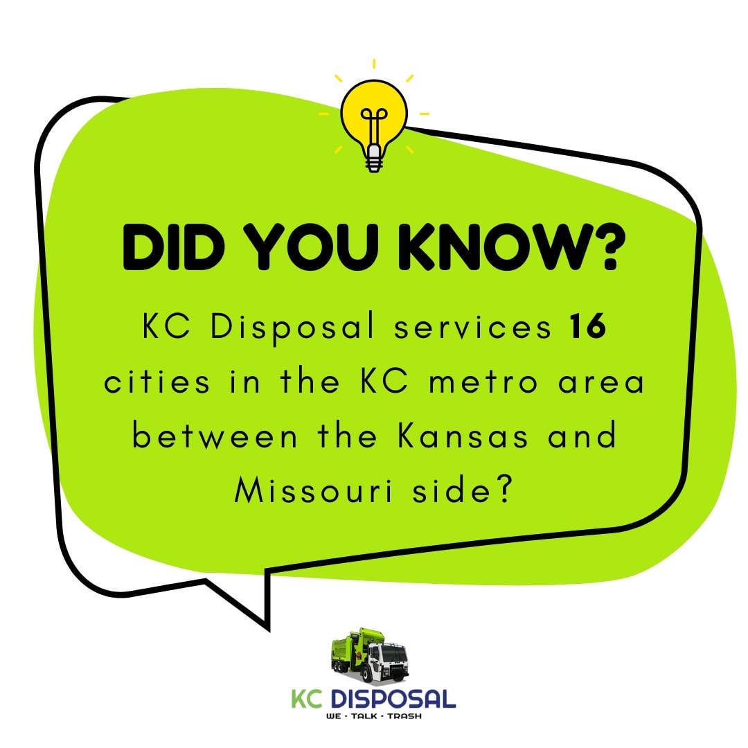KC - Did you know? 🌟 KC Disposal proudly serves 16 cities across the KC ...