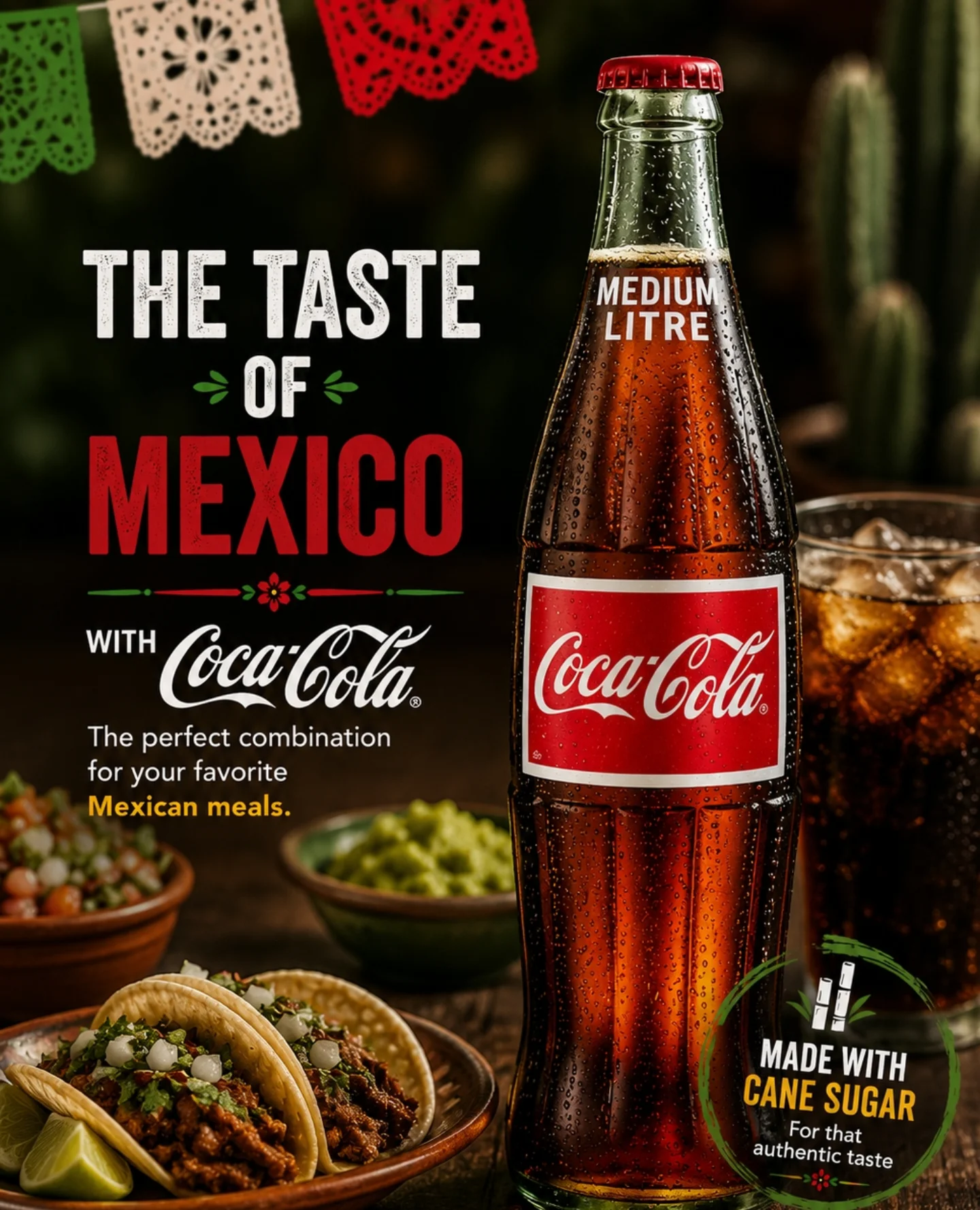 💥 MEXICAN COCA-COLA - 500ML💥 Made with real cane sugar The