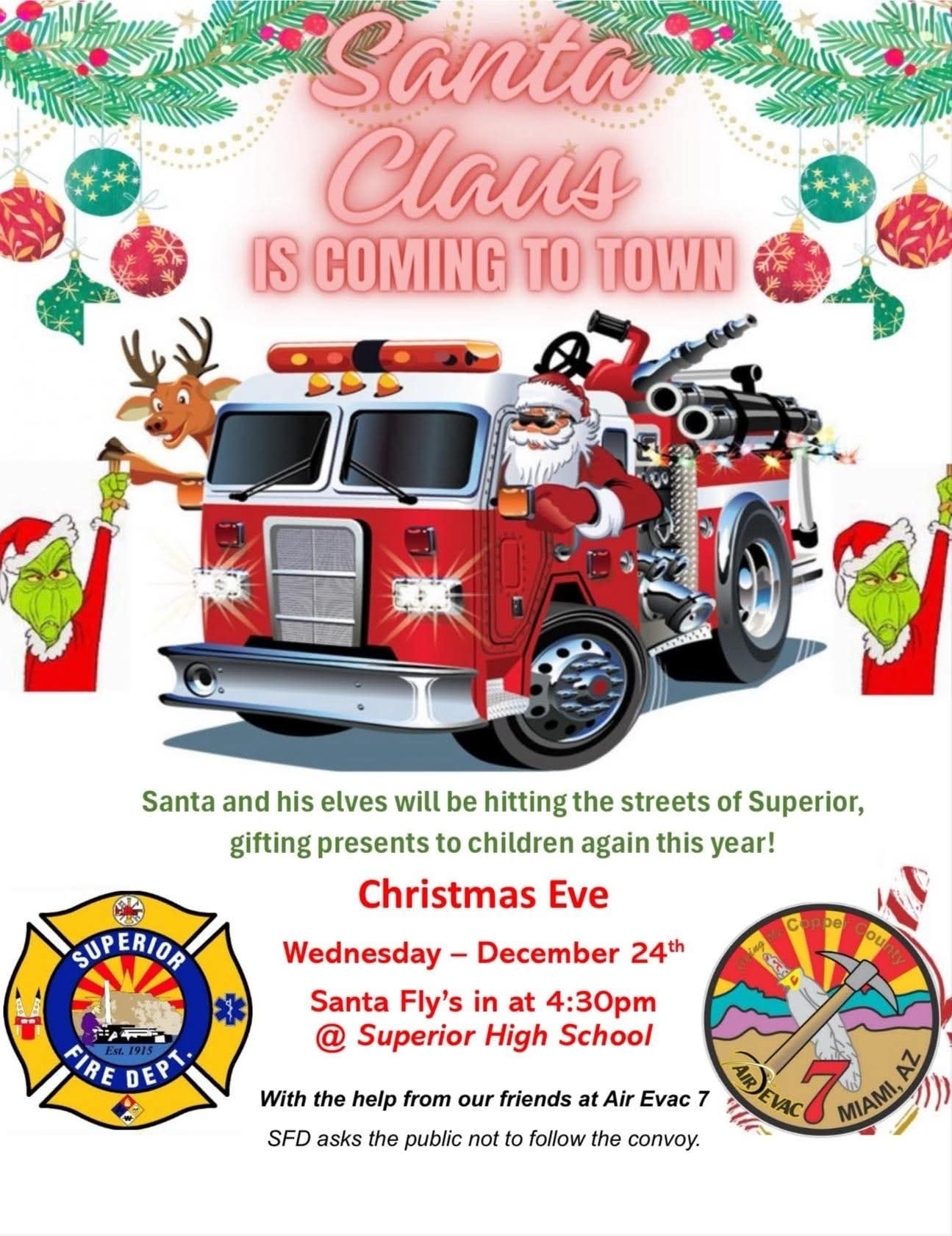Town - Reminder: Santa and his elves will once again be visiting the ...