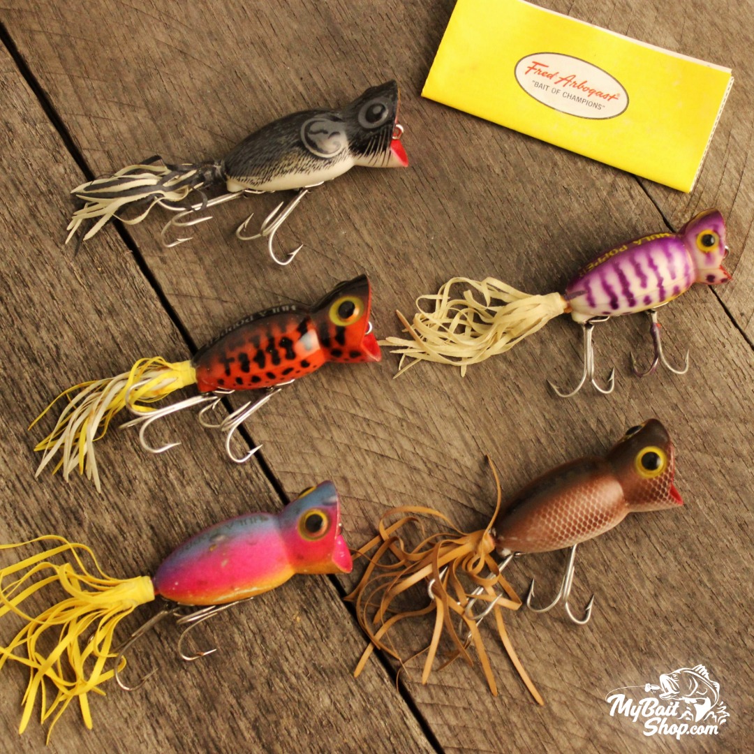 arbo-gaster fishing lure Vintage Fred Arbogast Luminous For Sale For nearly 70 years anglers have said the Hula Popper REFLECTOR SERIES  Antique Fred