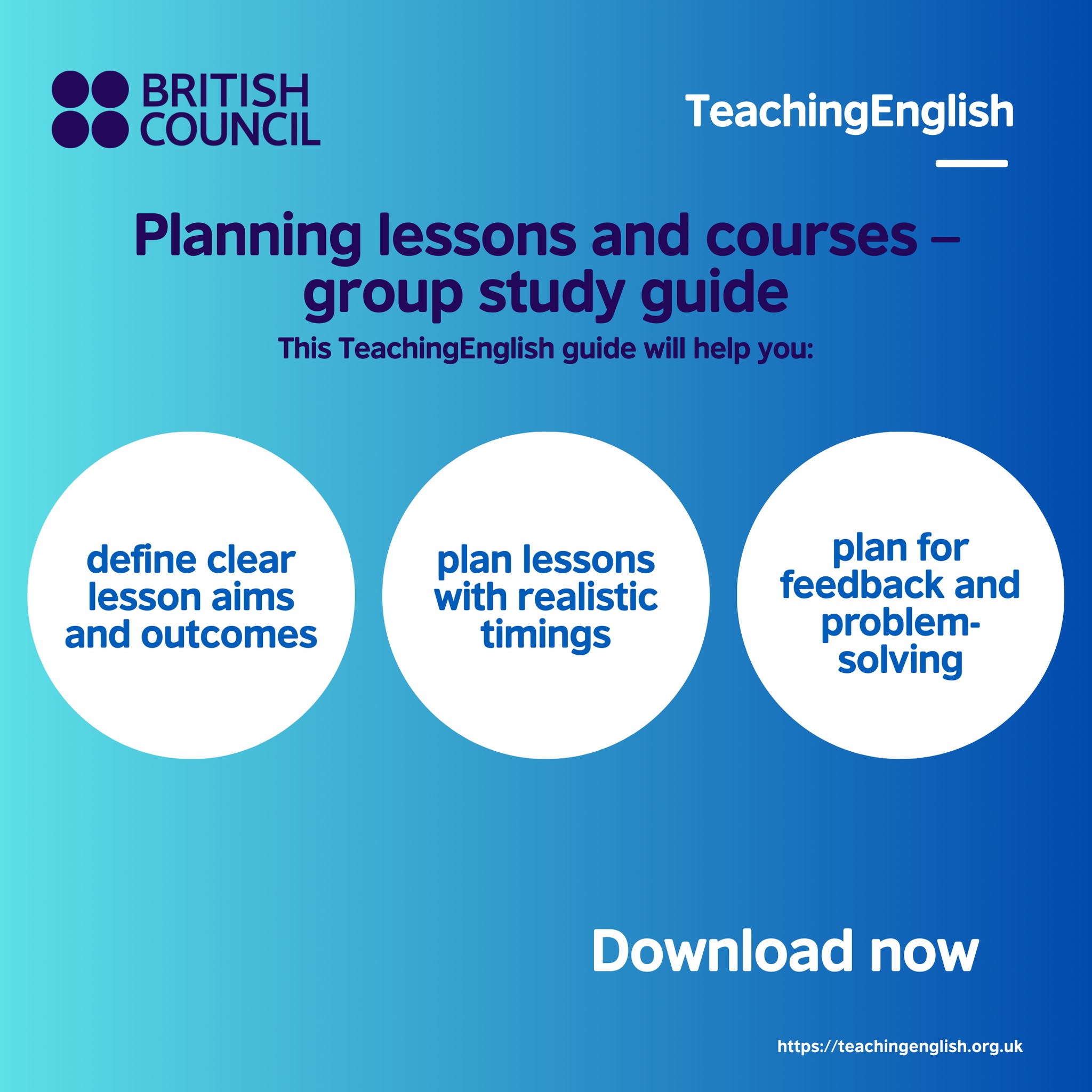 Do you want to plan lessons and courses more effectively? Download 