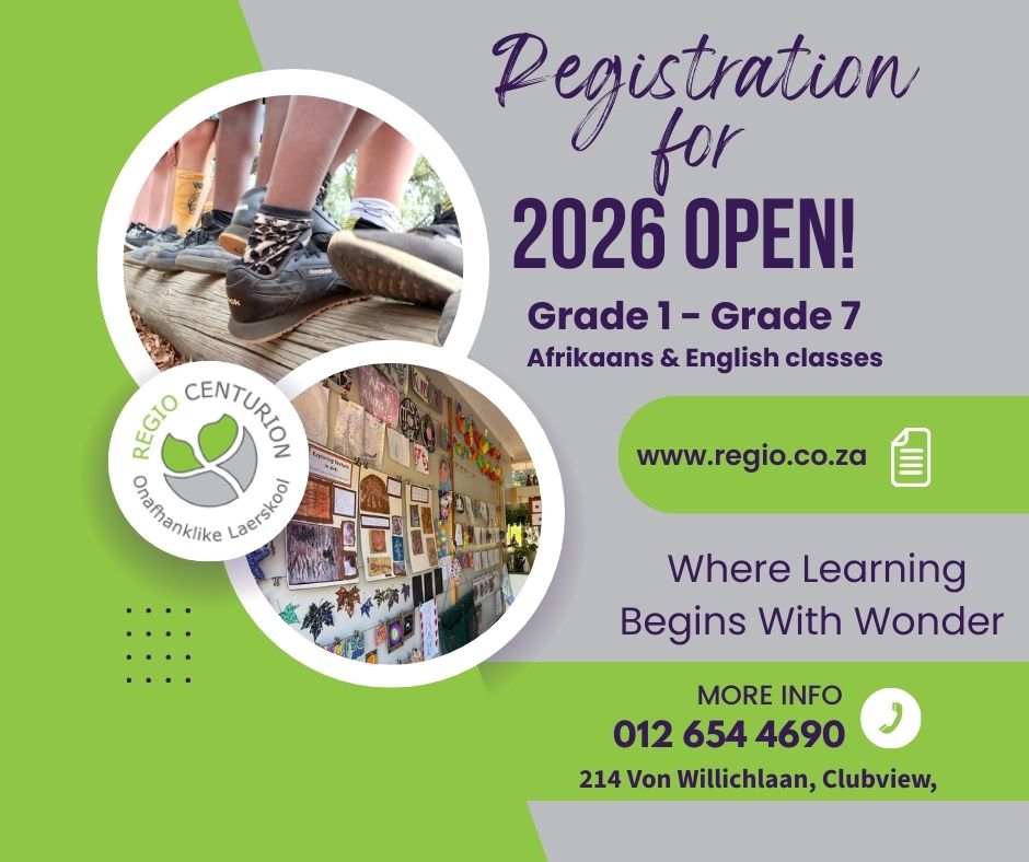 Regio Centurion - Registration for 2026 is OPEN! | Grade 1... | Facebook