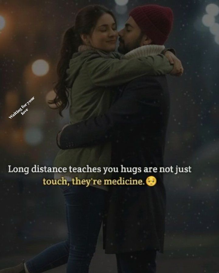 Long distance teaches you hugs are... - Waiting for your love | Facebook