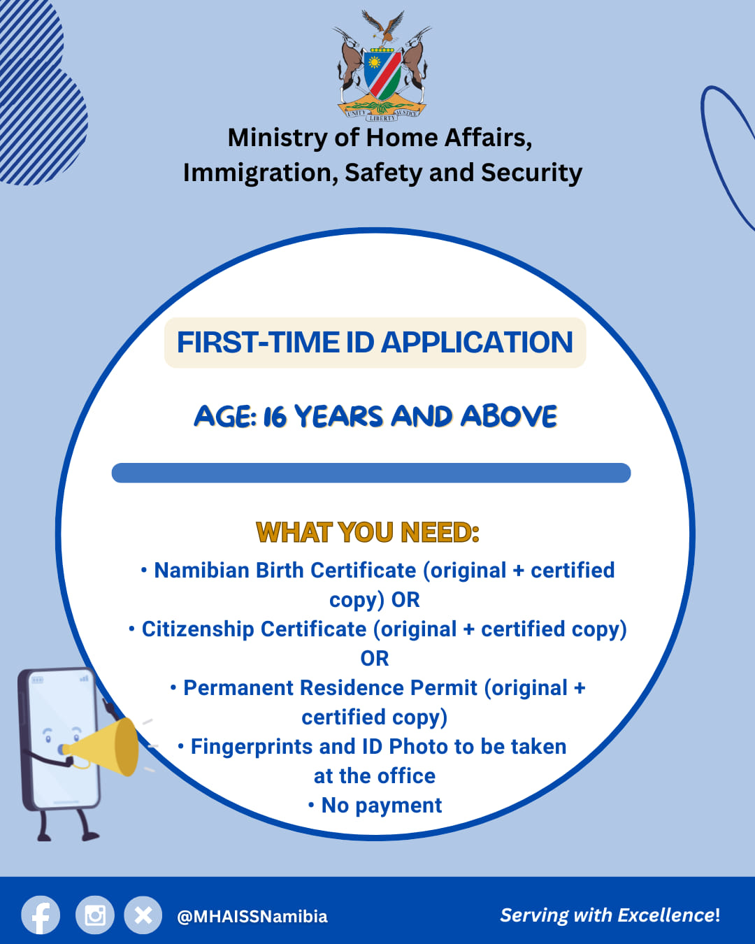FIRST-TIME ID APPLICATION: Getting your first Namibian ID is simple and ...