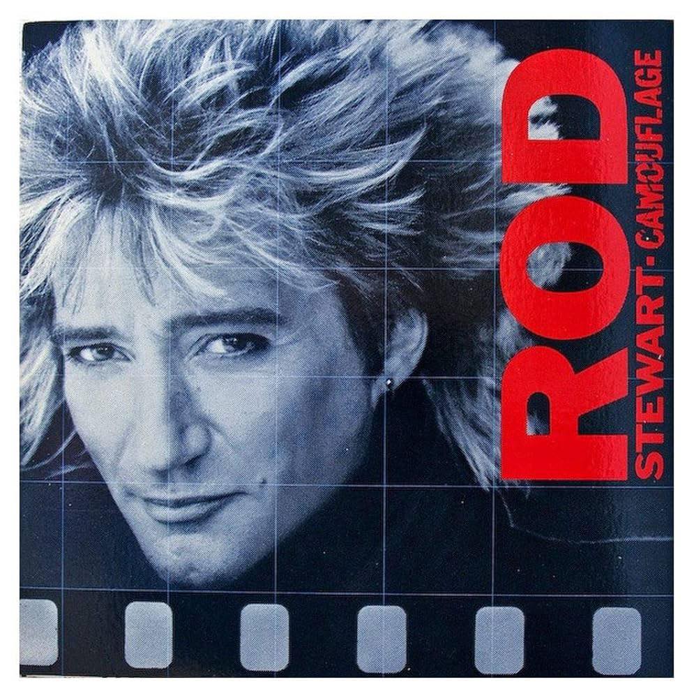 Rod Stewart releases Camouflage album in 1984