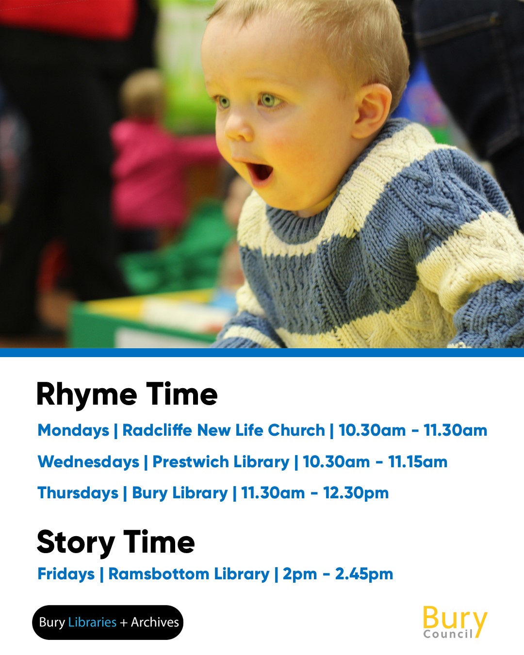 Bury Libraries - Our Rhyme Time and Story Time sessions... | Facebook