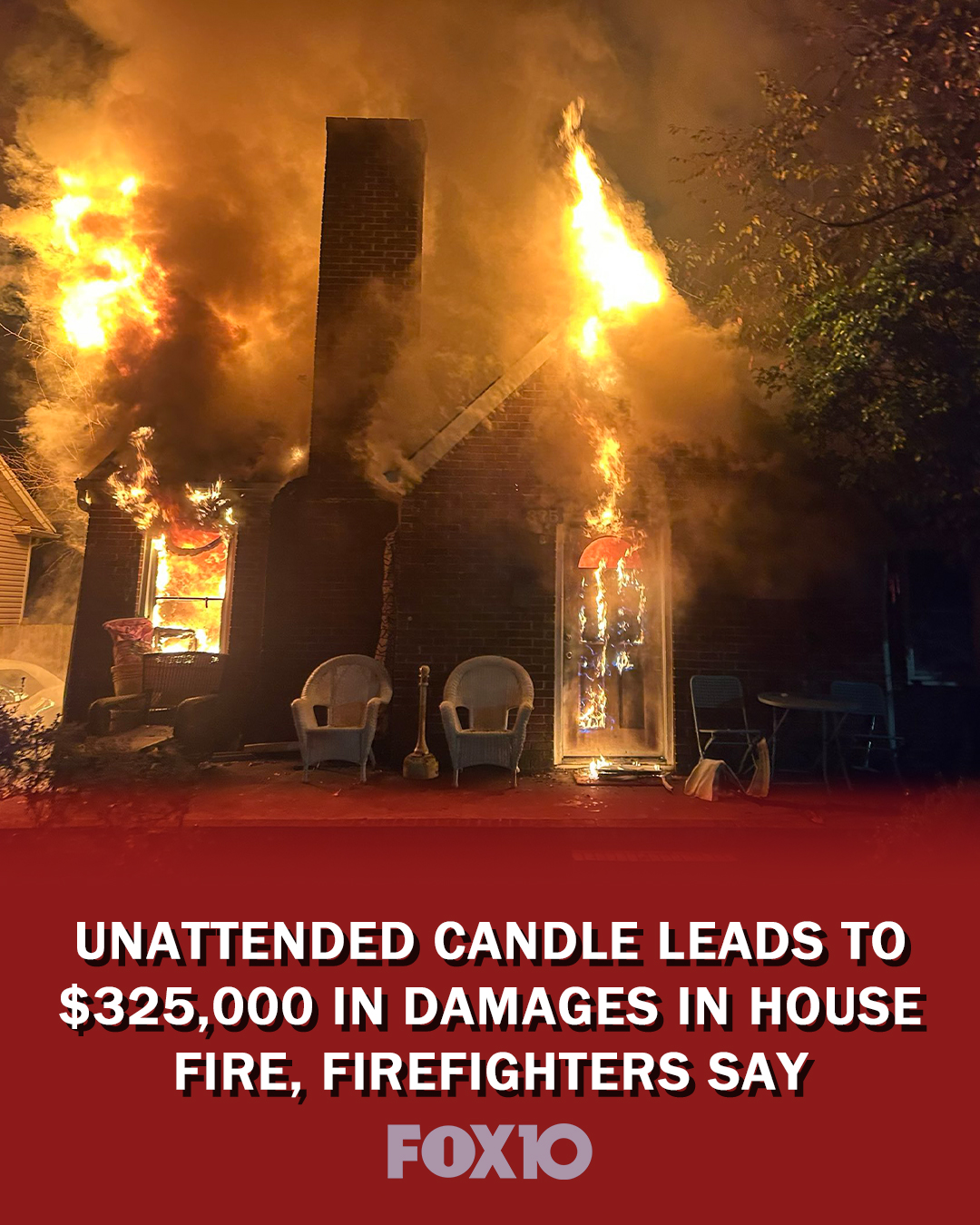 FOX10 News - An unattended candle caused a house fire that... | Facebook