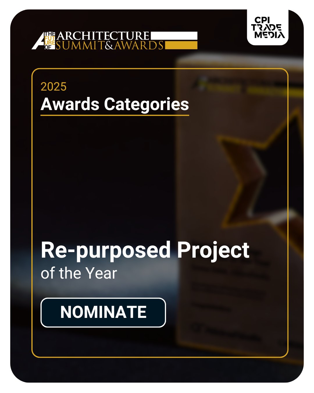 ME - 🏆 Nominate Now for Re-purposed Project of the Year! 🏆 https://2025 ...
