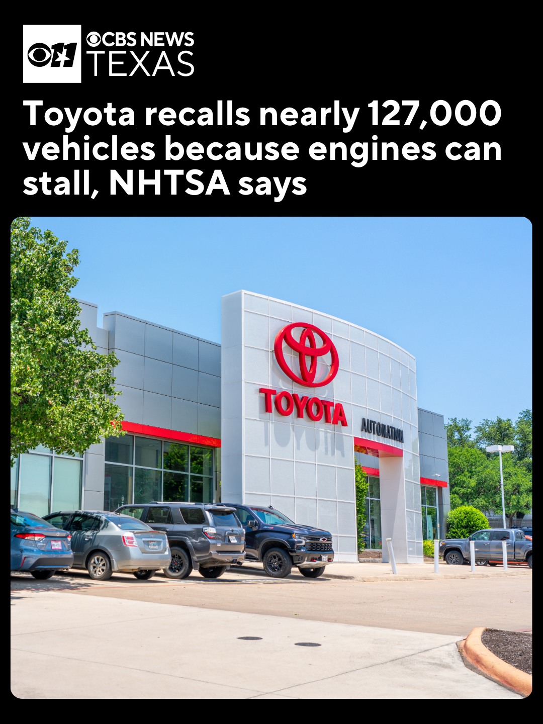 Toyota is recalling 126,691 Tundra and Lexus models because the