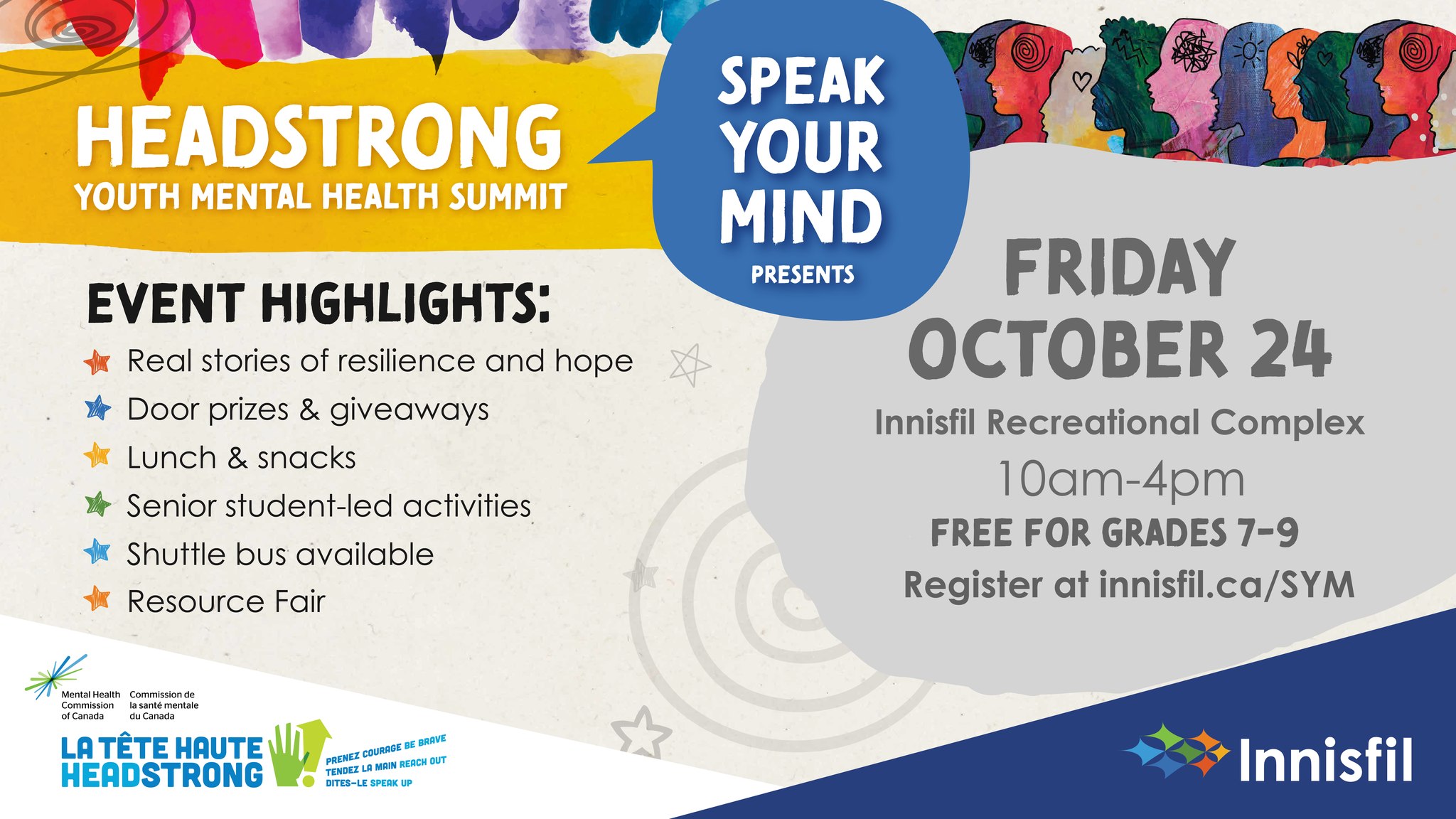Speak Your Mind Presents HEADSTRONG Youth Mental Health Summit