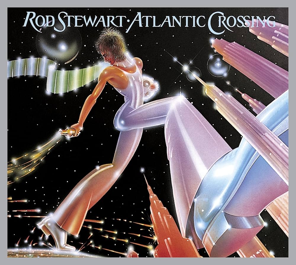 Rod Stewart with Tom Dowd during the Atlantic Crossing recordings