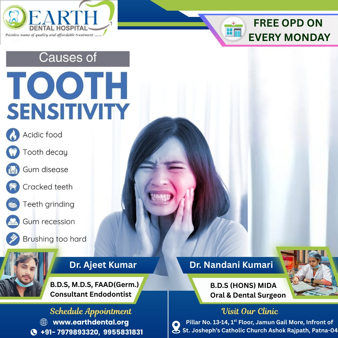 Earth - 🦷 ️ Sensitive Teeth Causing Discomfort? Don’t Ignore It! Do you ...