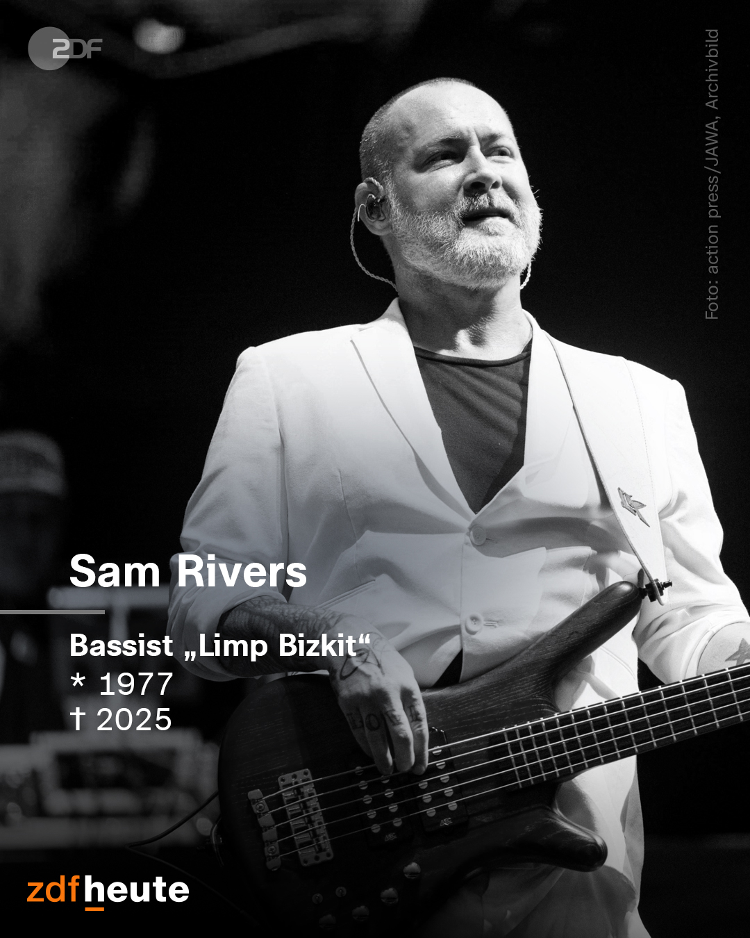 ZDF - Sam Rivers, Bassist und Gründungsmitglied der Band 