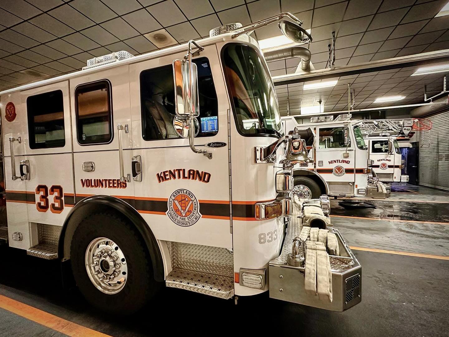 Kentland - Engine 332 – 2020 Pierce Enforcer Rescue Engine 33 – 2016 ...