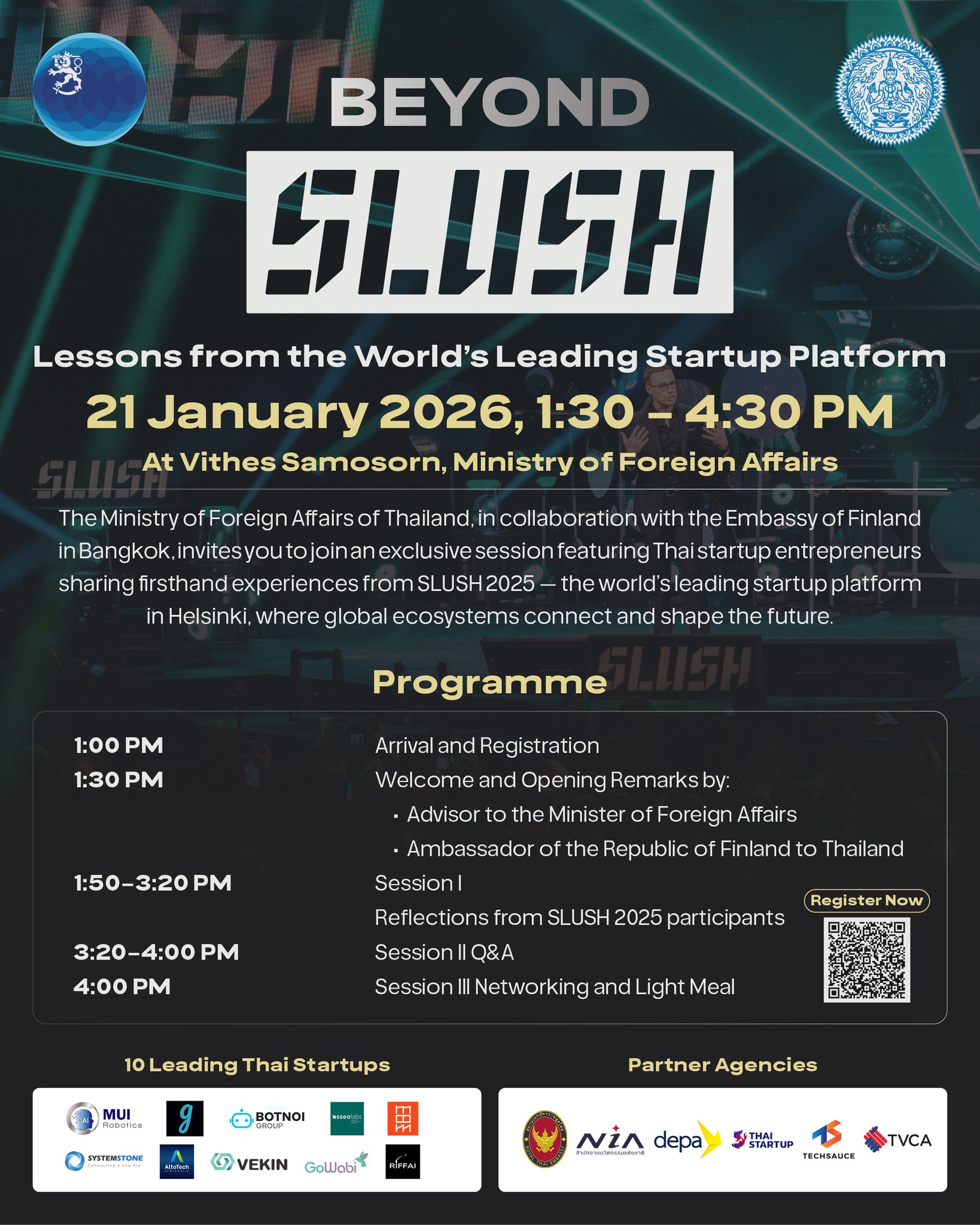 NIA - เปิดลงทะเบียนแล้ว! 🚀 Beyond SLUSH: Lessons from the World’s ...