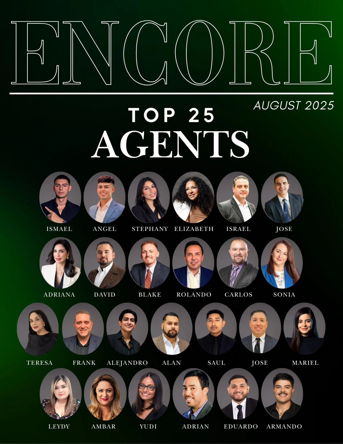 Encore - 🎉 Congratulations to the Top 25 @ Encore for August! 🎉 💥 Your ...