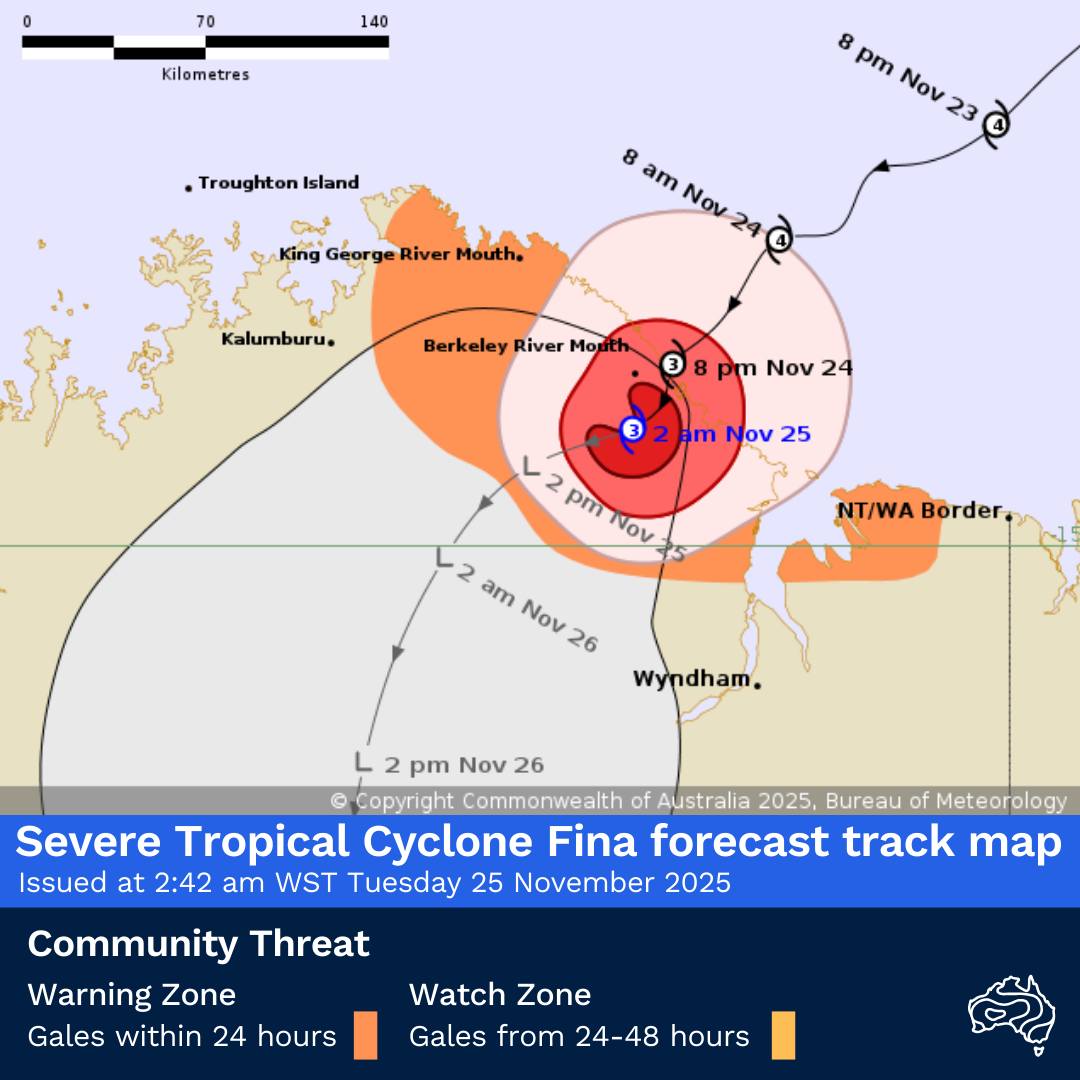 Severe Tropical Cyclone Fina now... - Bureau of Meteorology | Facebook