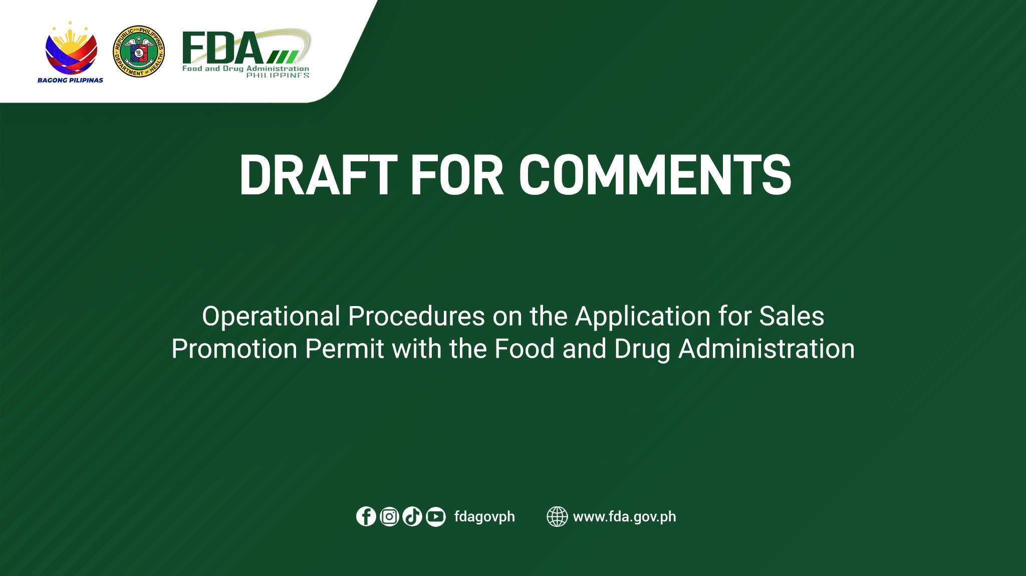Food - ****Draft for Comments || Operational Procedures on the ...