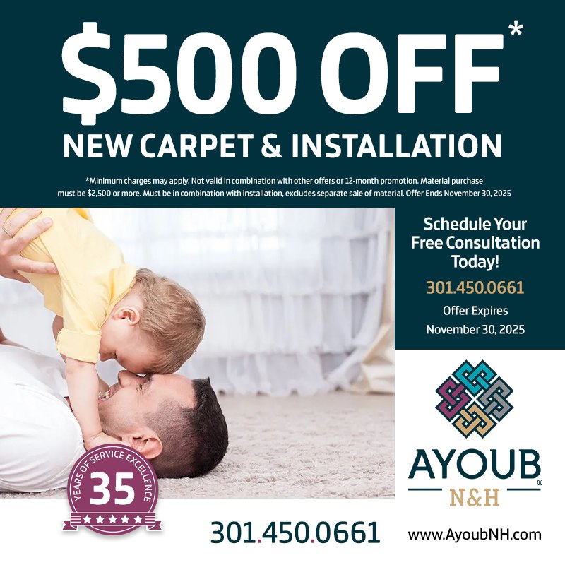 **ALL THINGS MONTGOMERY COUNTY** | This month, Ayoub N&H Carpet and ...