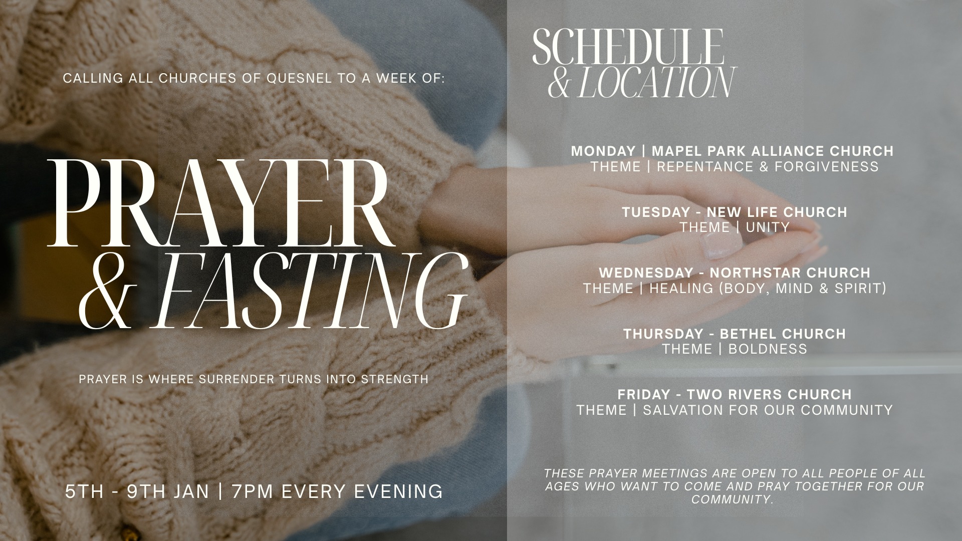 Calling All Churches of Quesnel! Join... - Northstar Church | Facebook