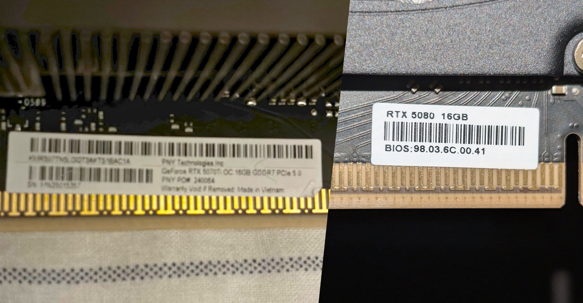 PCMR - PNY Graphics Cards are having issues due to sticker on PCIe pins ...