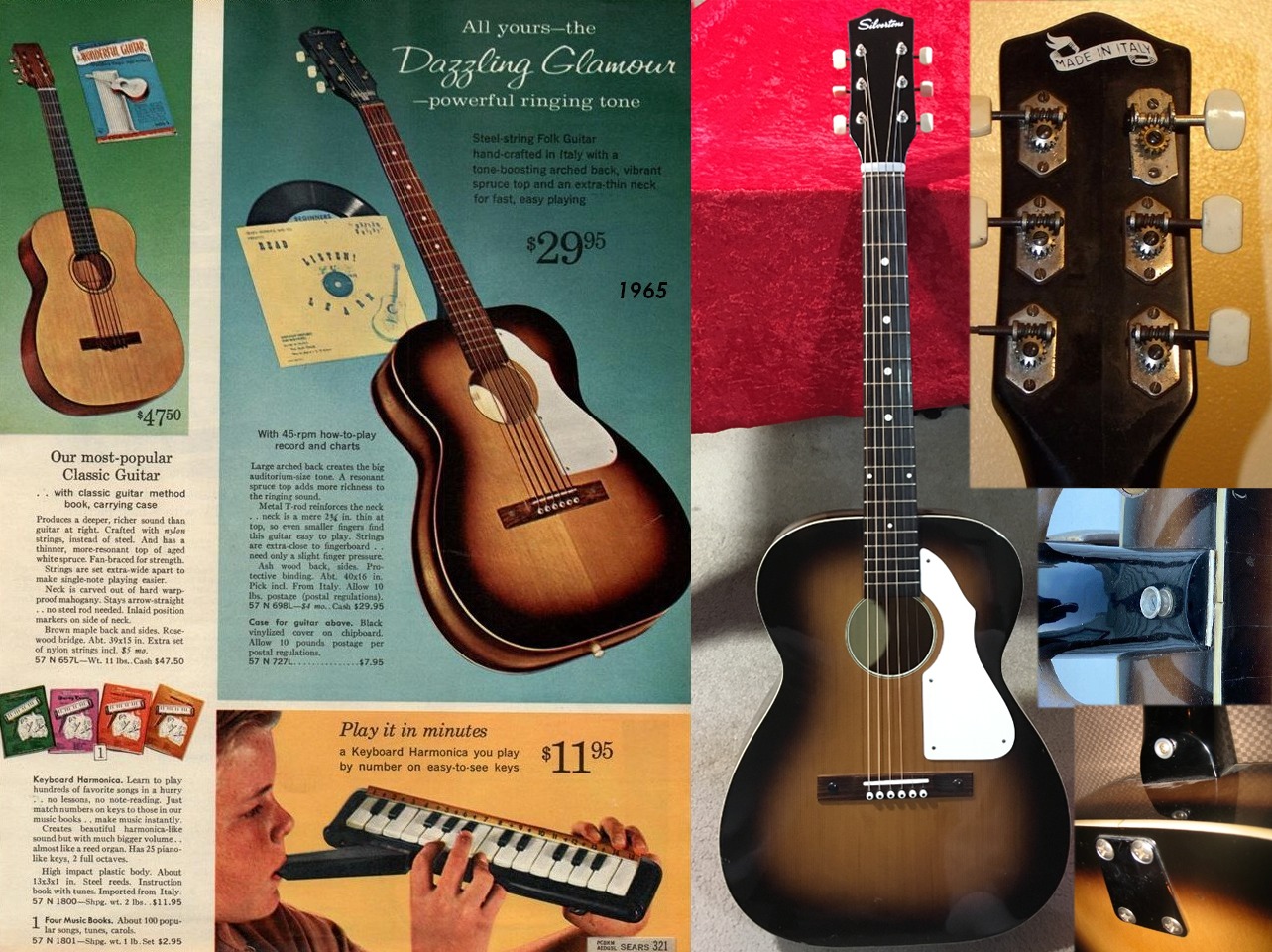 ギター SILVERTONE arched guitar（ジャンク）60's
