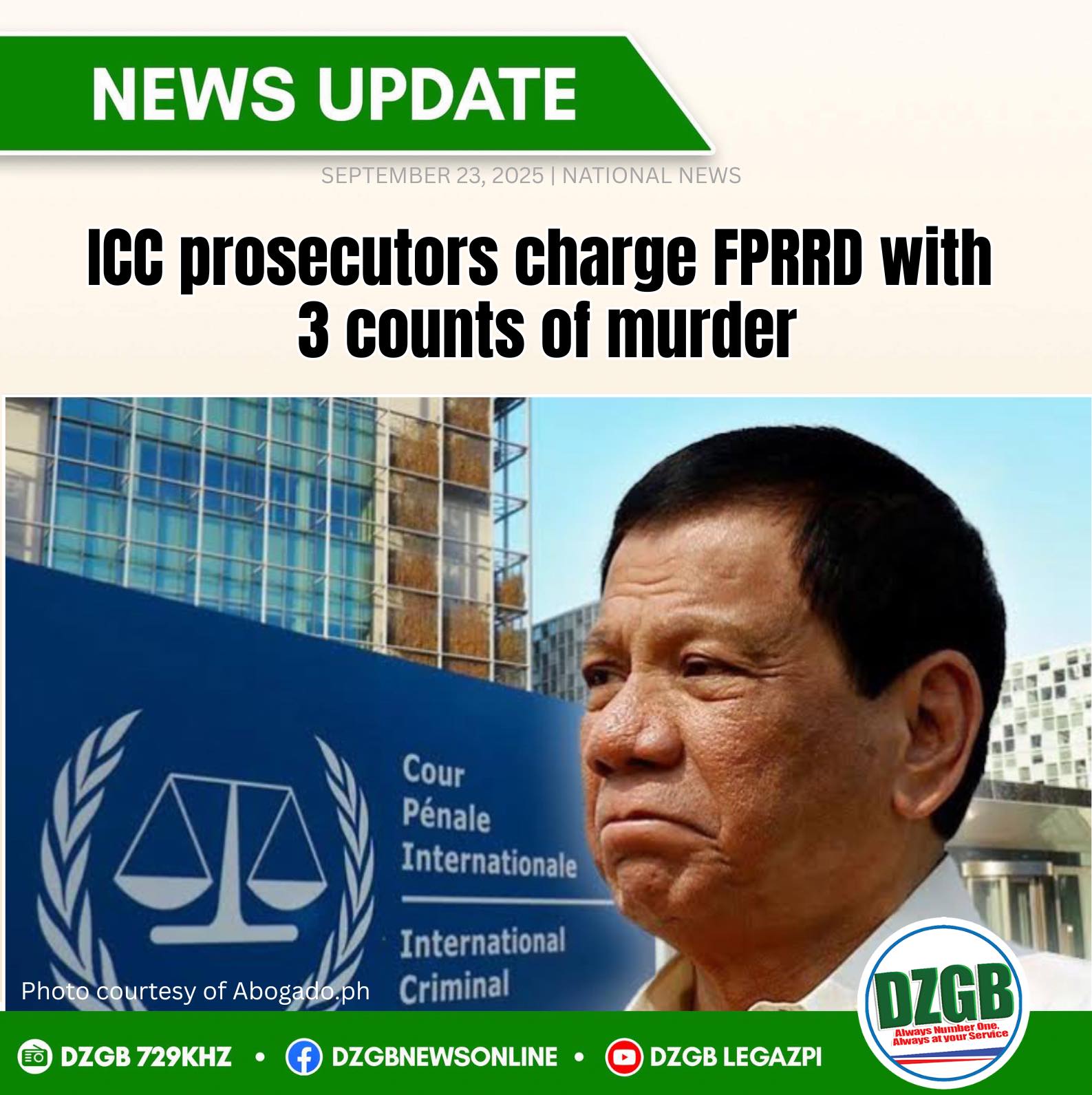 DZGBNewsOnline - The International Criminal Court has... | Facebook