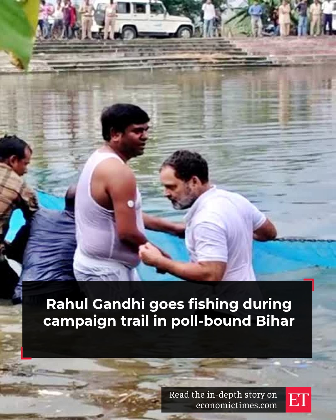 🎣🗳️ Campaign trail meets countryside... - The Economic Times | Facebook