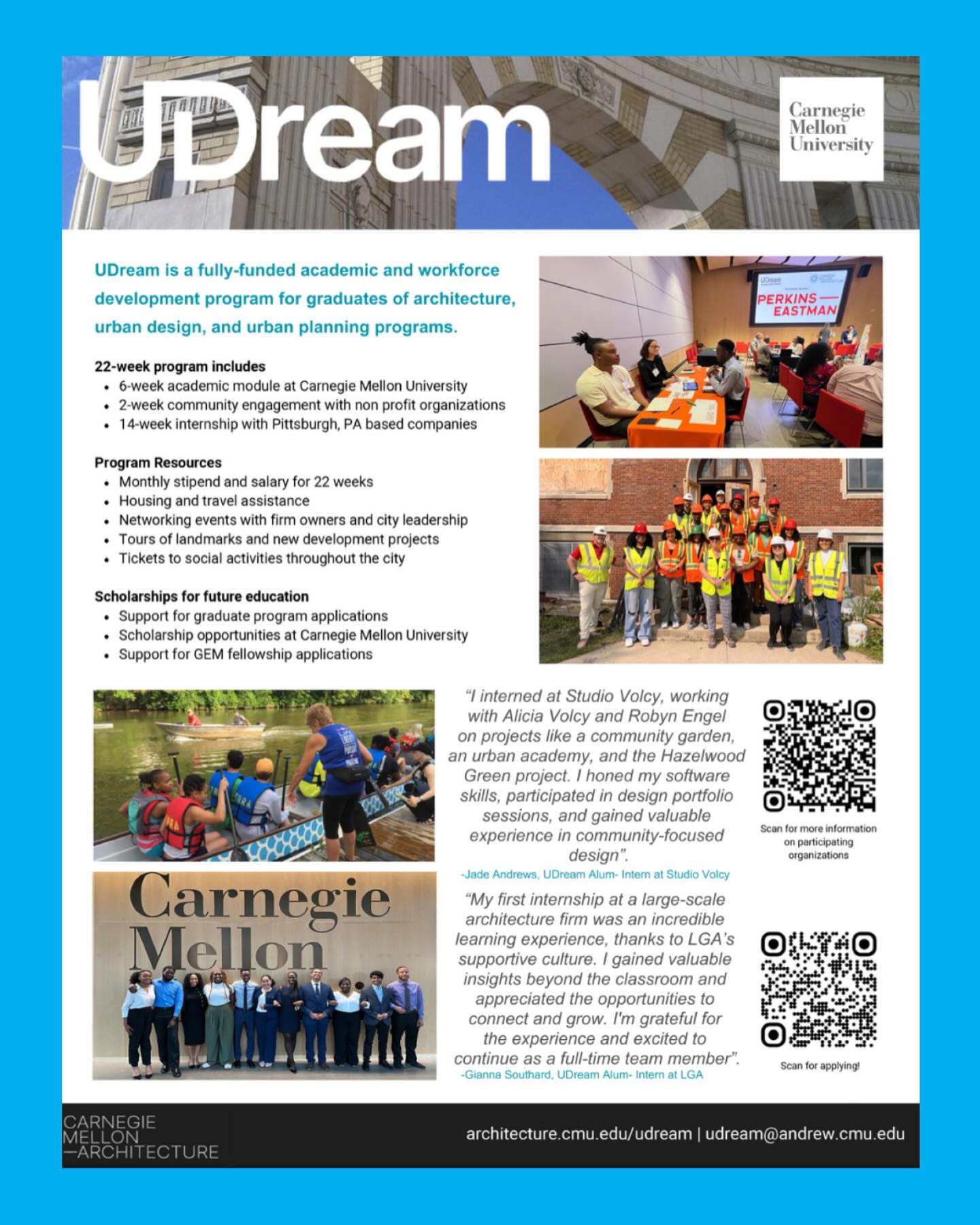 Carnegie - Read more about the UDream Program that’s starting soon ...