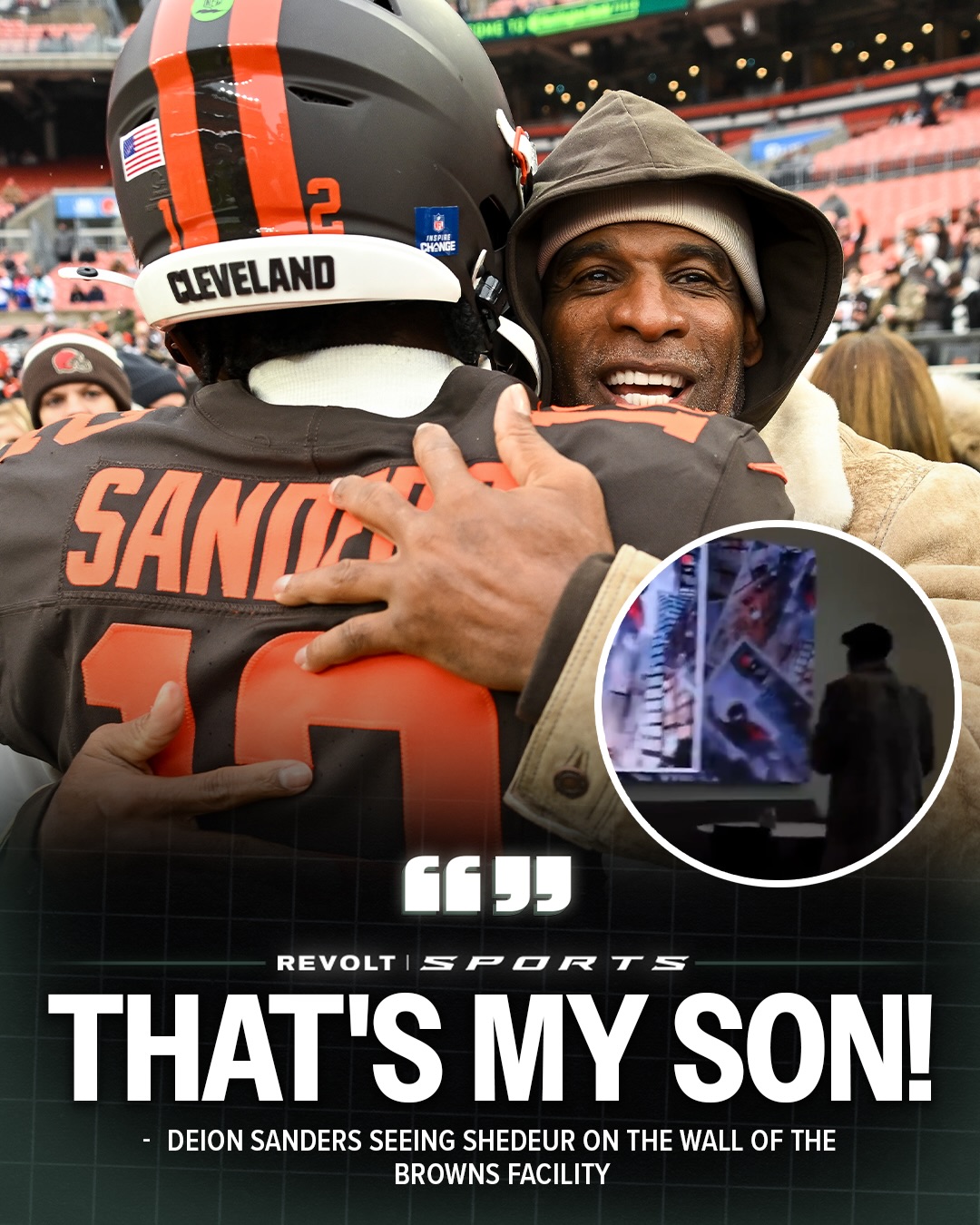 REVOLT - He’s so proud of Shedeur ️ @deionsanders was overcome with joy ...