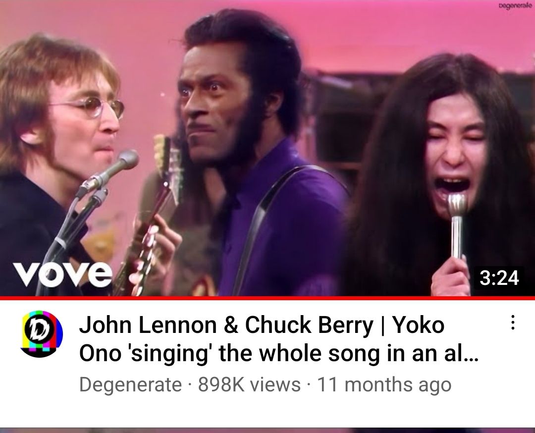 John Lennon, Chuck Berry and Yoko Ono👀