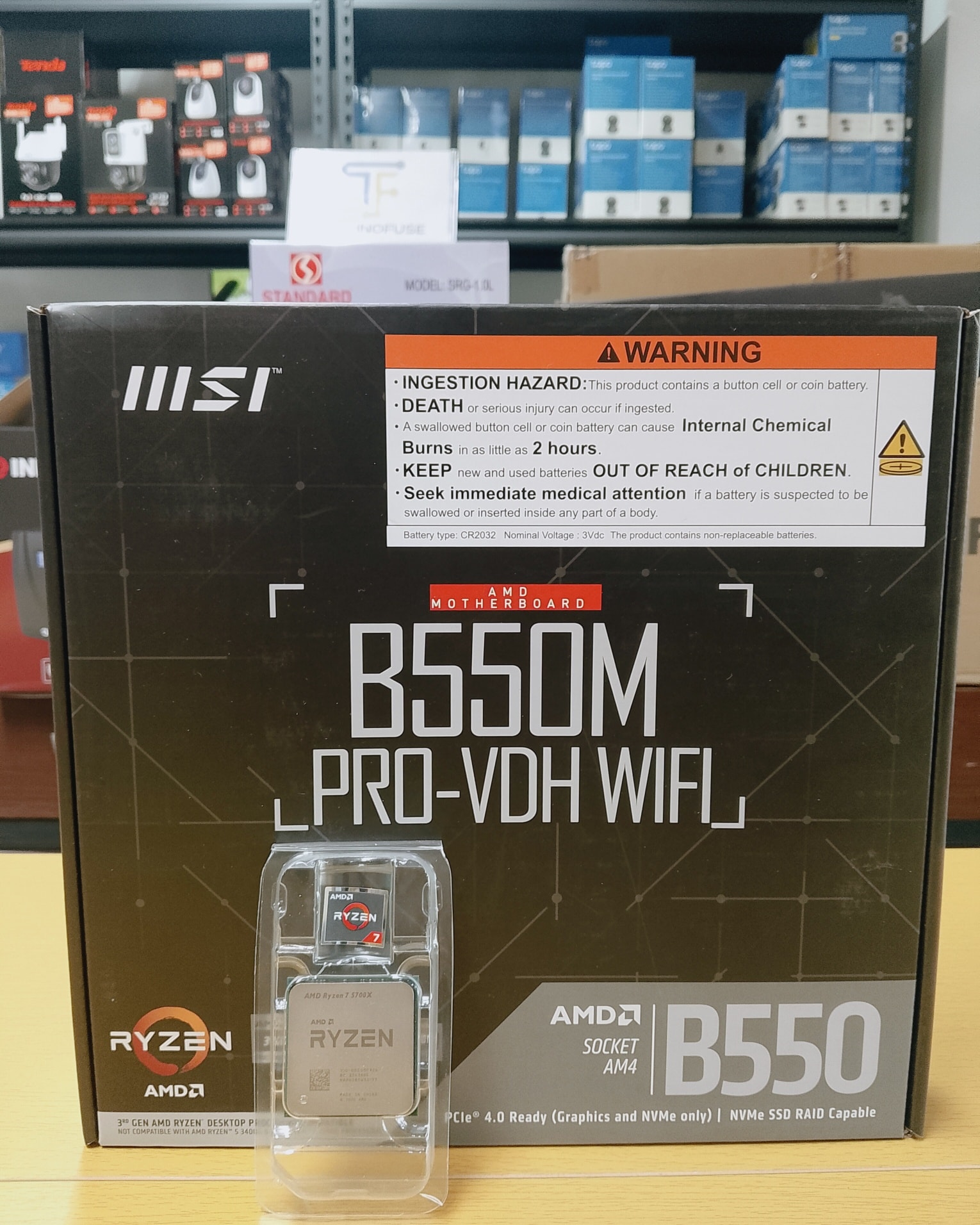 ▶️AMD Ryzen 7 5700X Tray + MSI B550M Pro VDH Wifi Bundle ‎ ‎Mode 